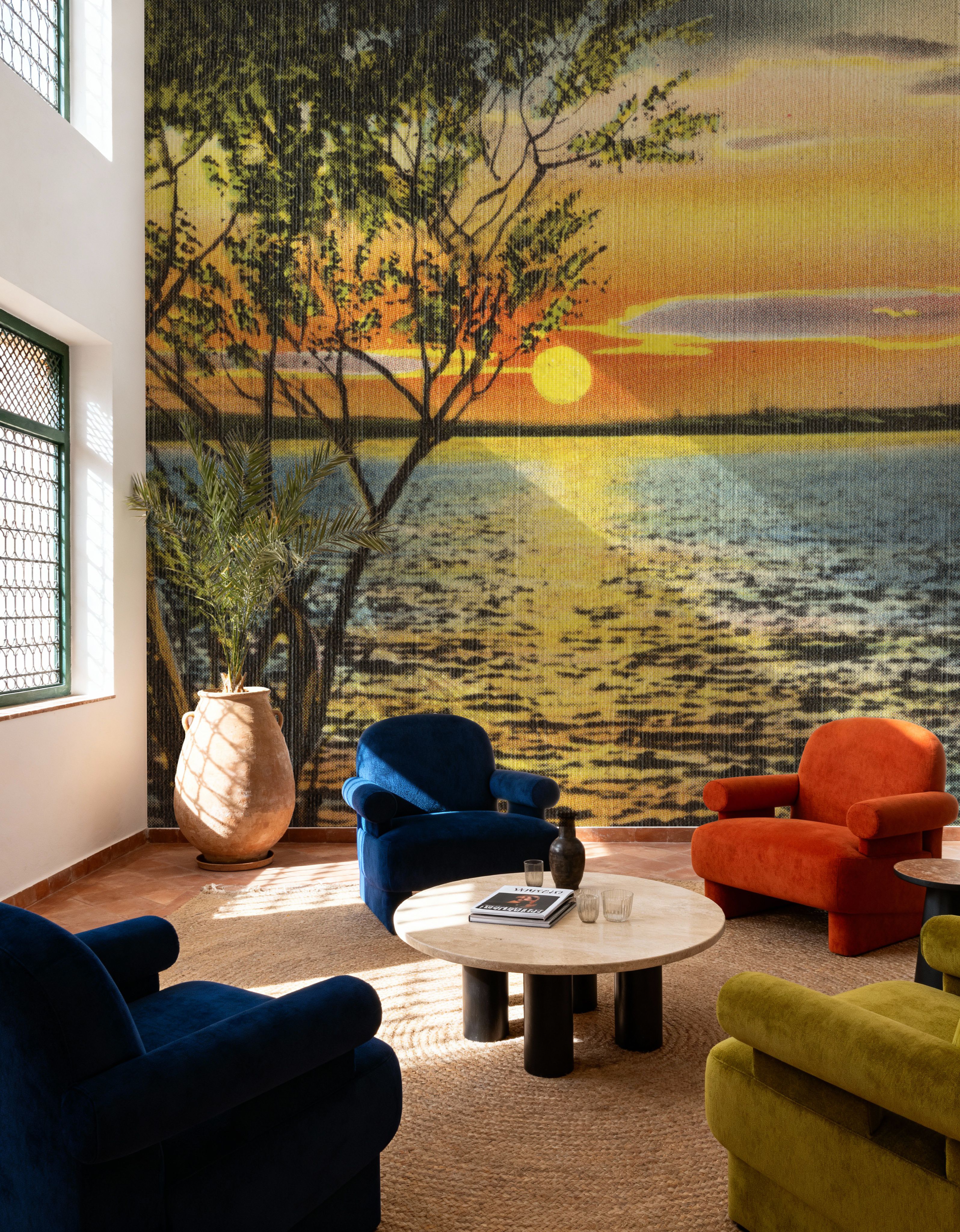 Greetings from Lake Sunset - Screenprint Postcard