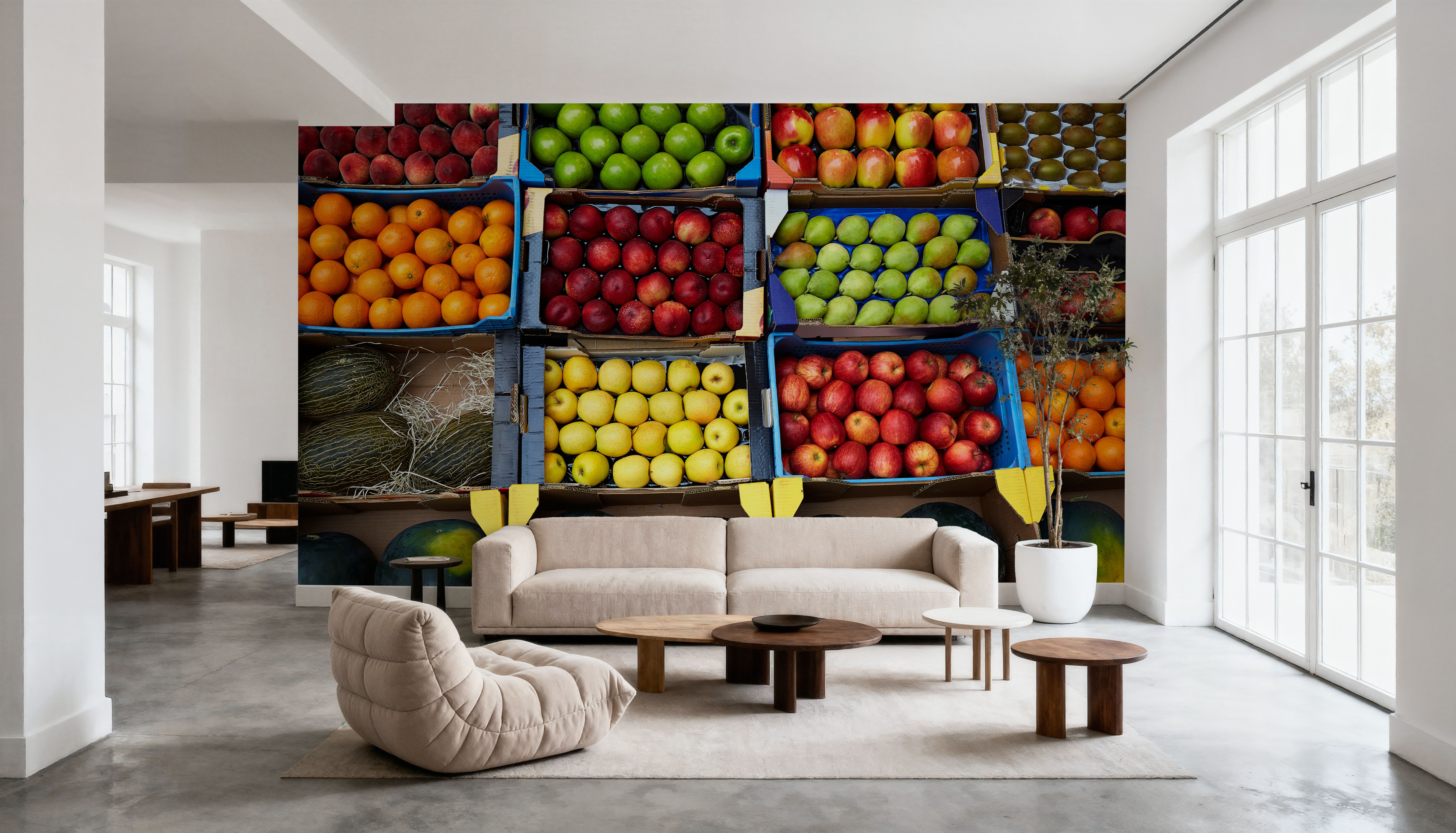 Fruits at Display, Papel pintado