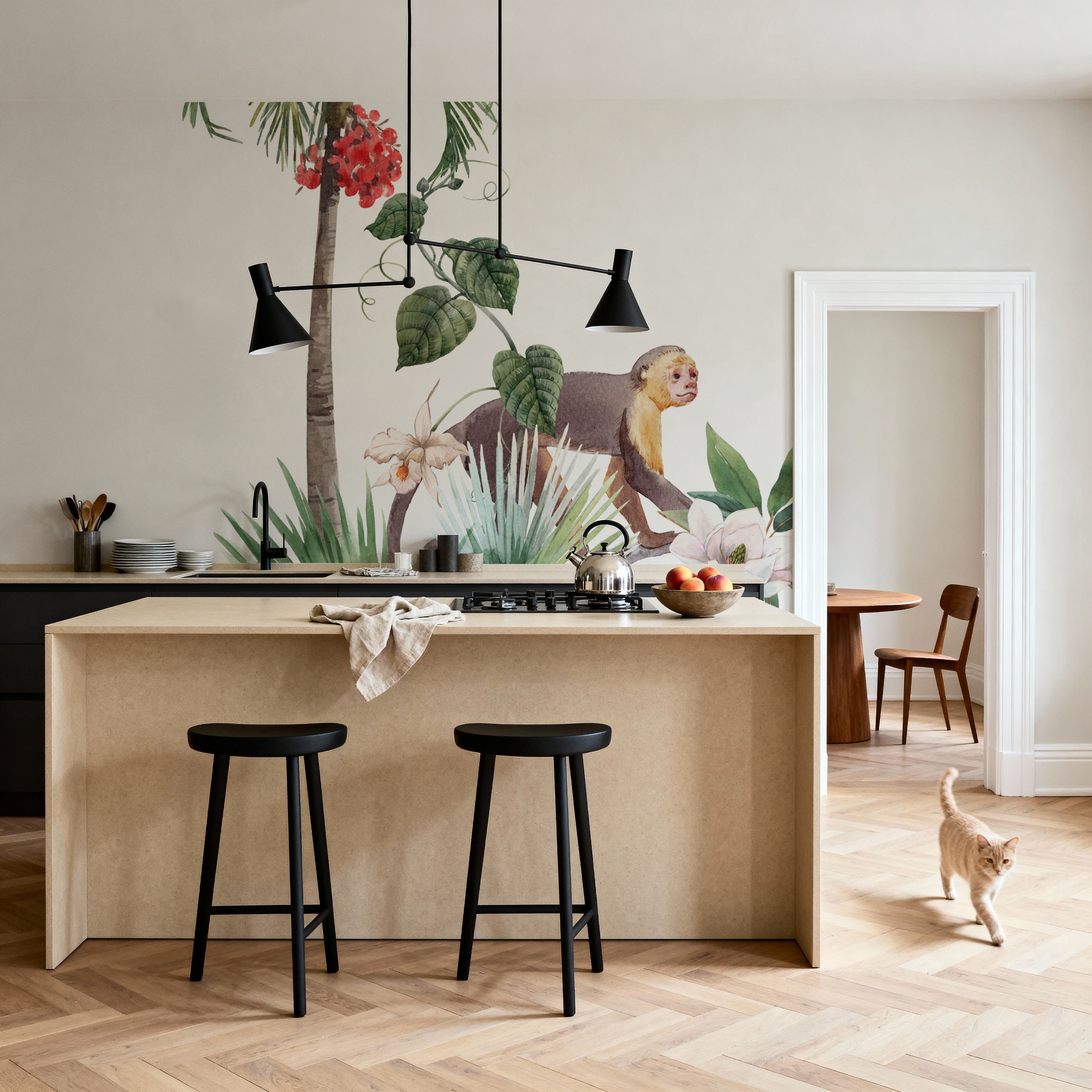 Paradise Bird And Monkey