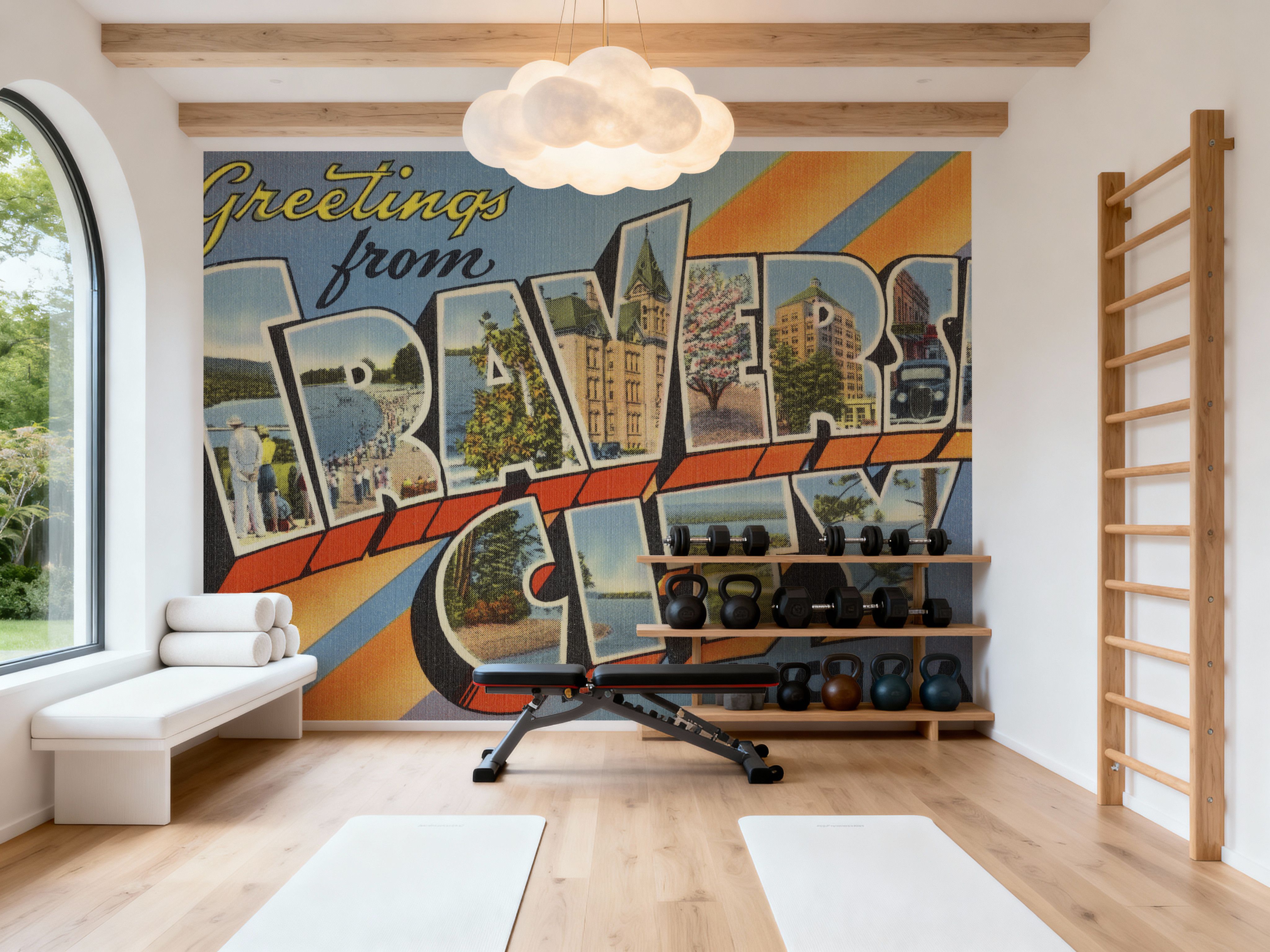 Greetings from Traverse City - Screenprint Postcard
