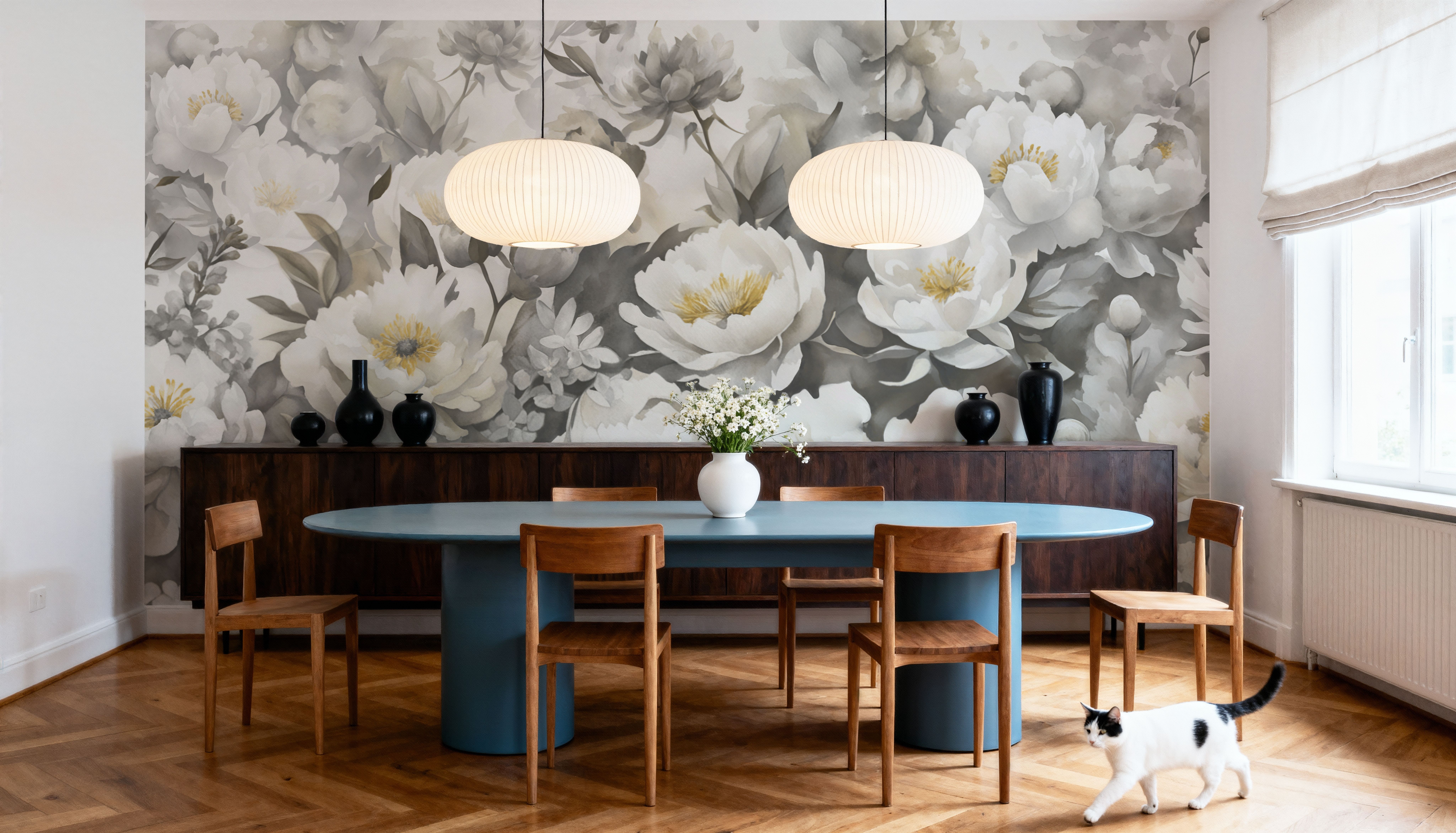 Watercolor Peonies Fall