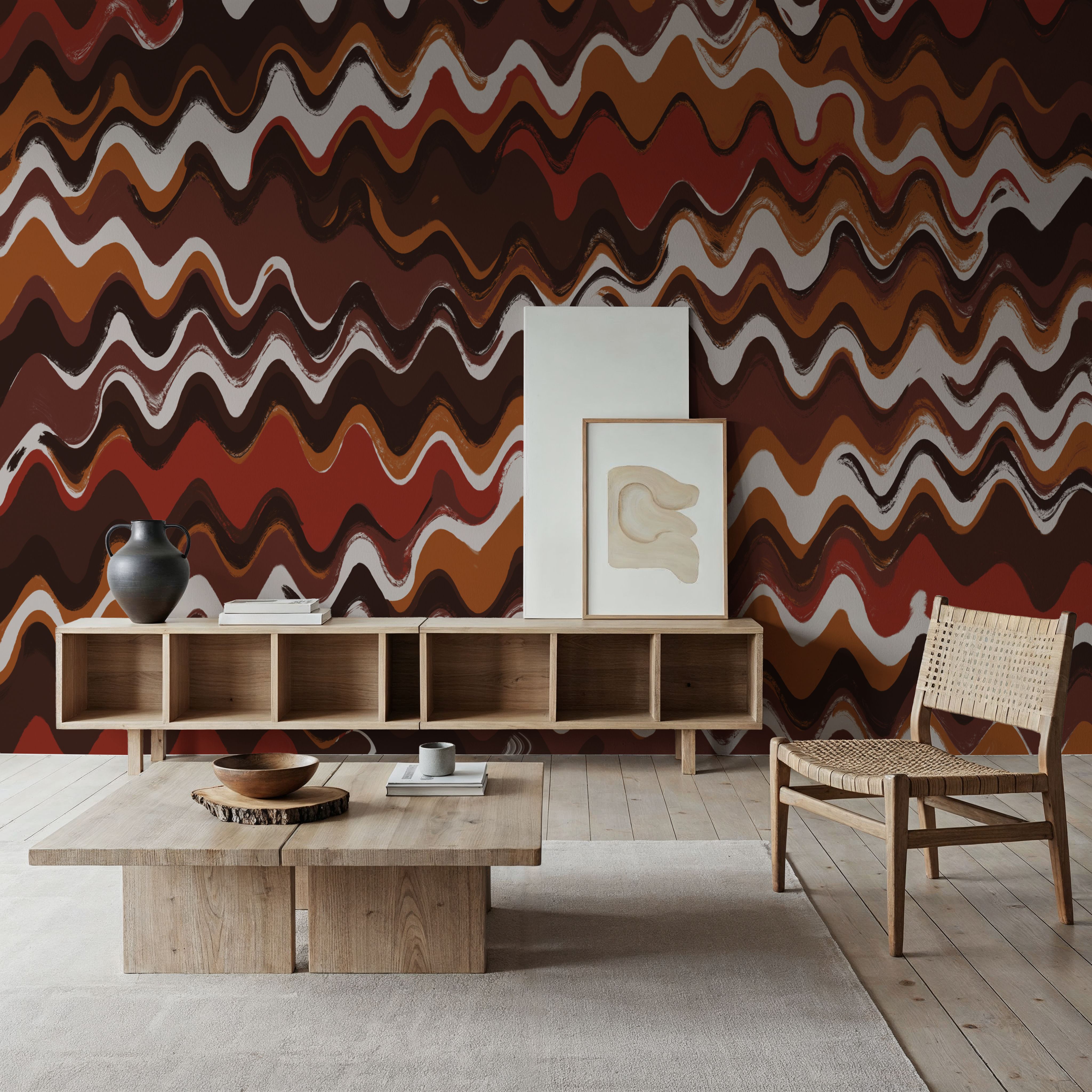 Earthy Color Zig Zag Pattern