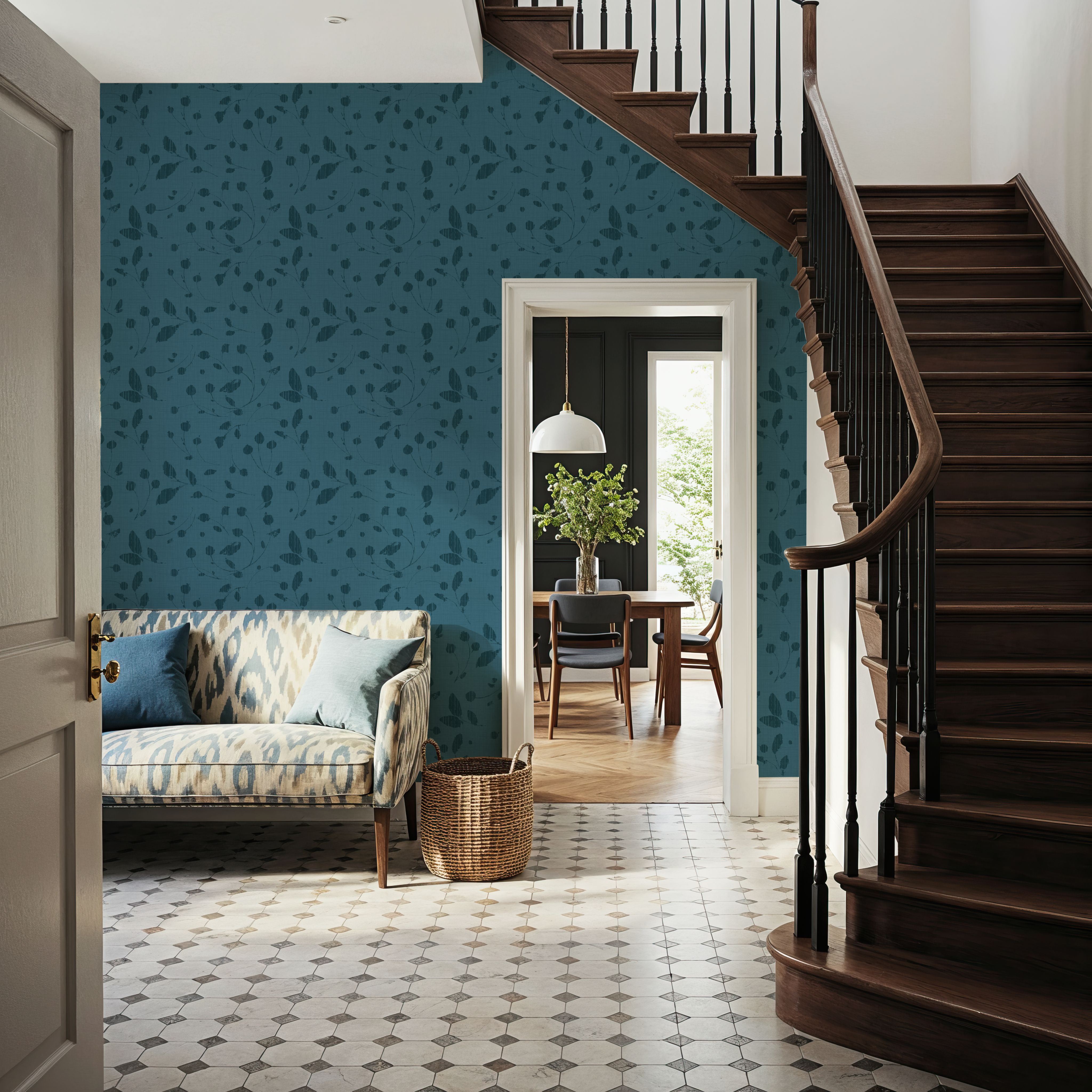 Time to Share Florals Blue