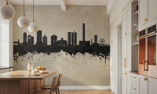 Atlantic City New Jersey Skyline Concrete