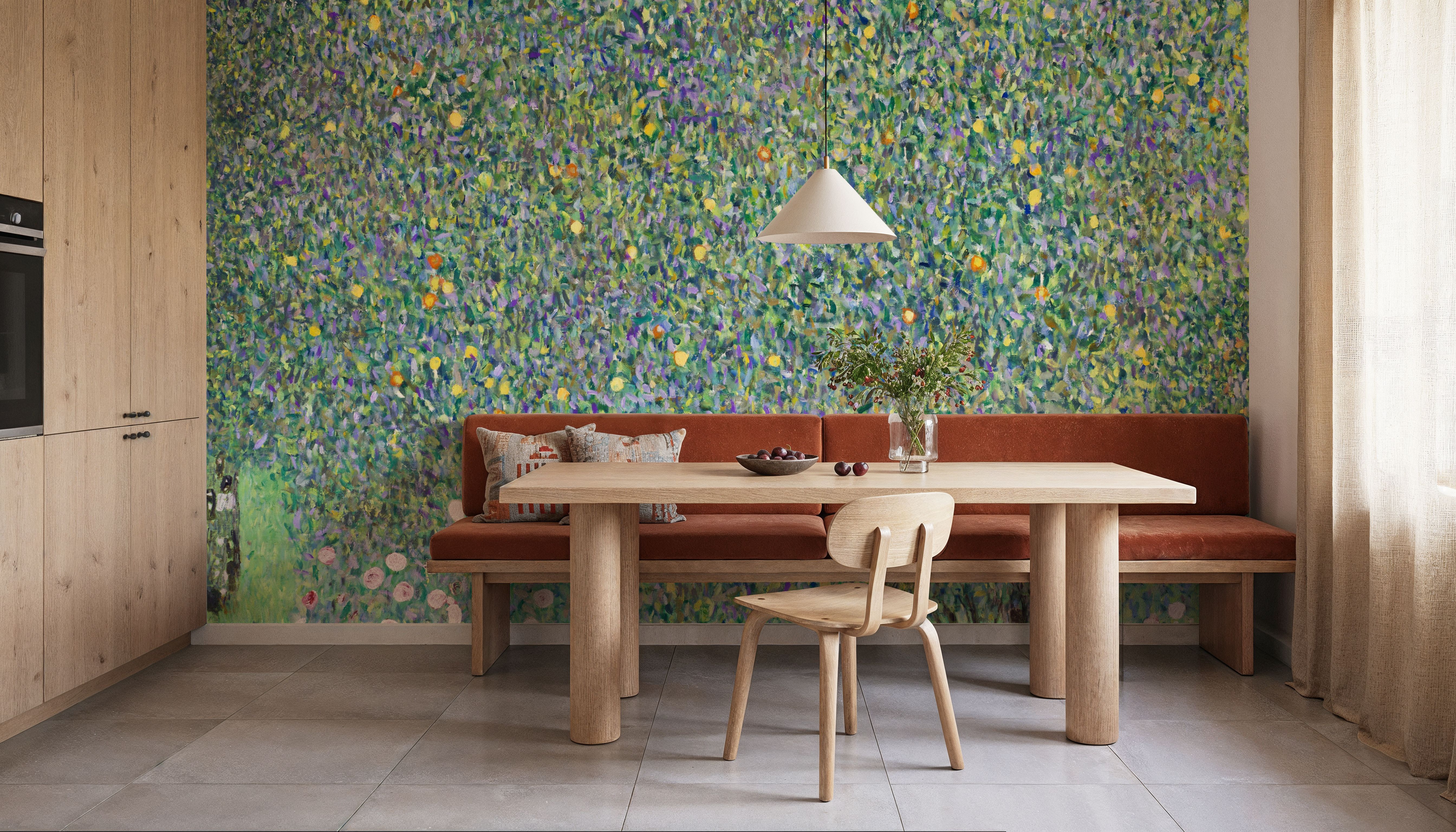 Rosebushes under the Trees, Wallpaper