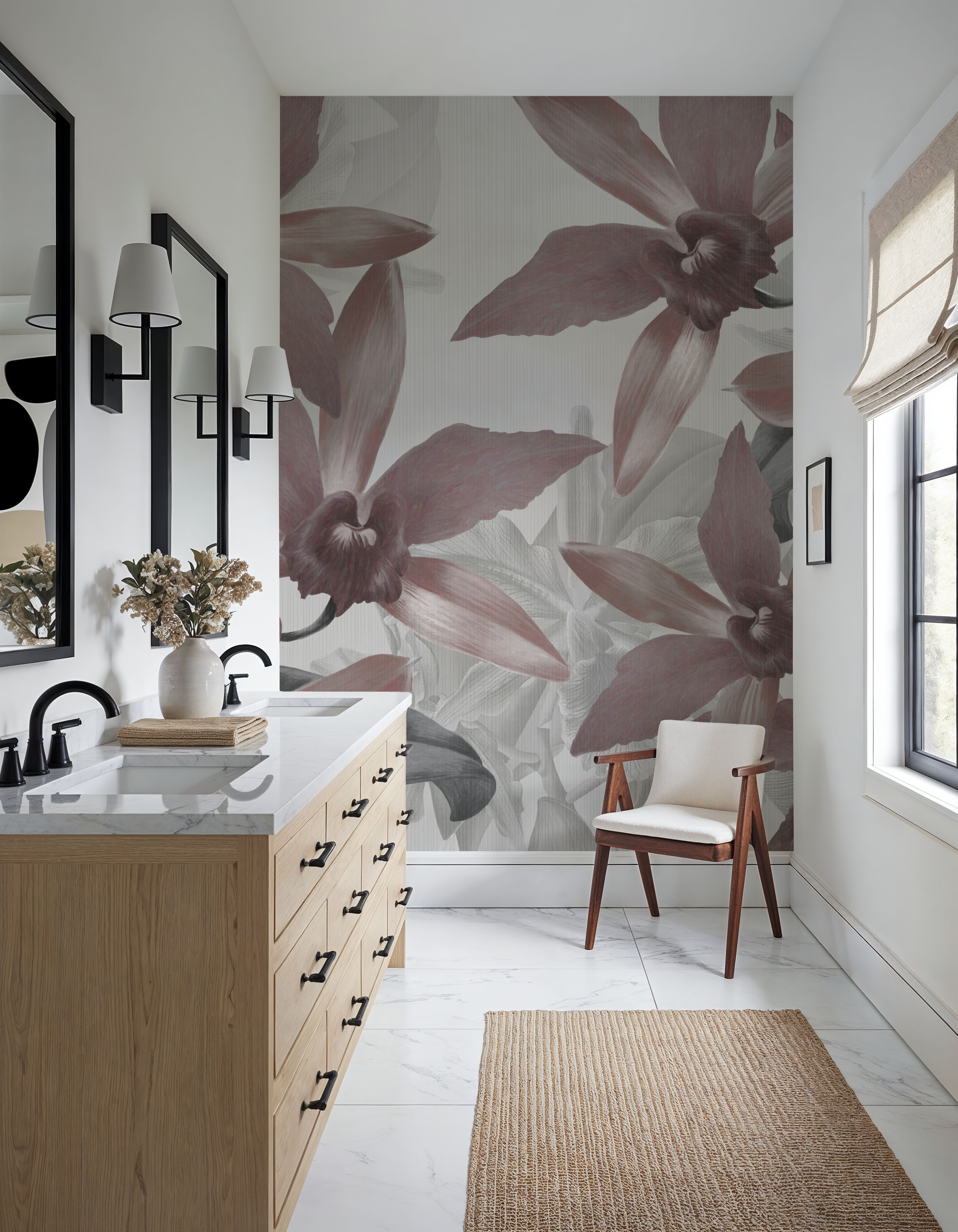 Big Orchids Sepia Light