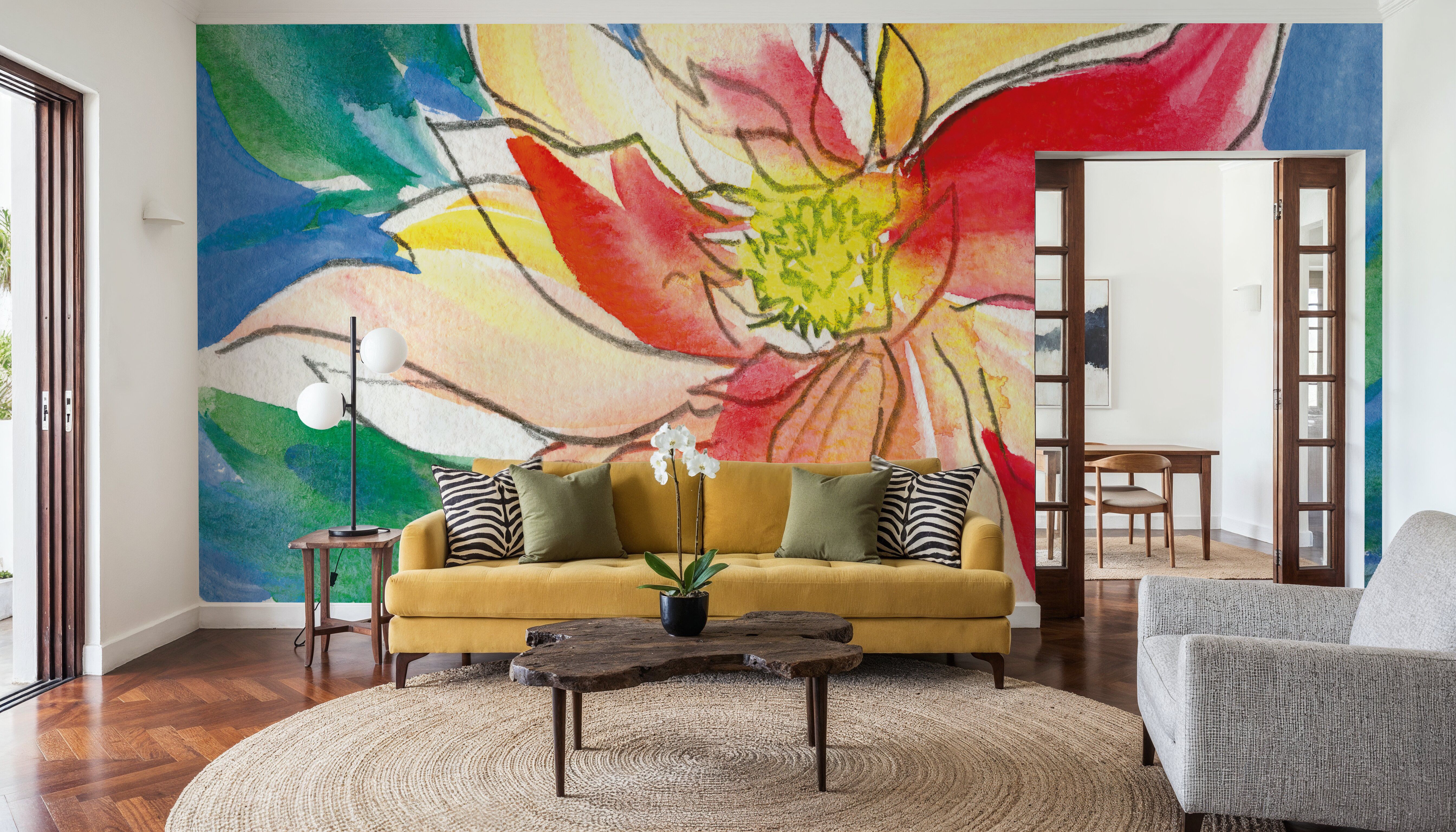 Fire Floral, Tapet