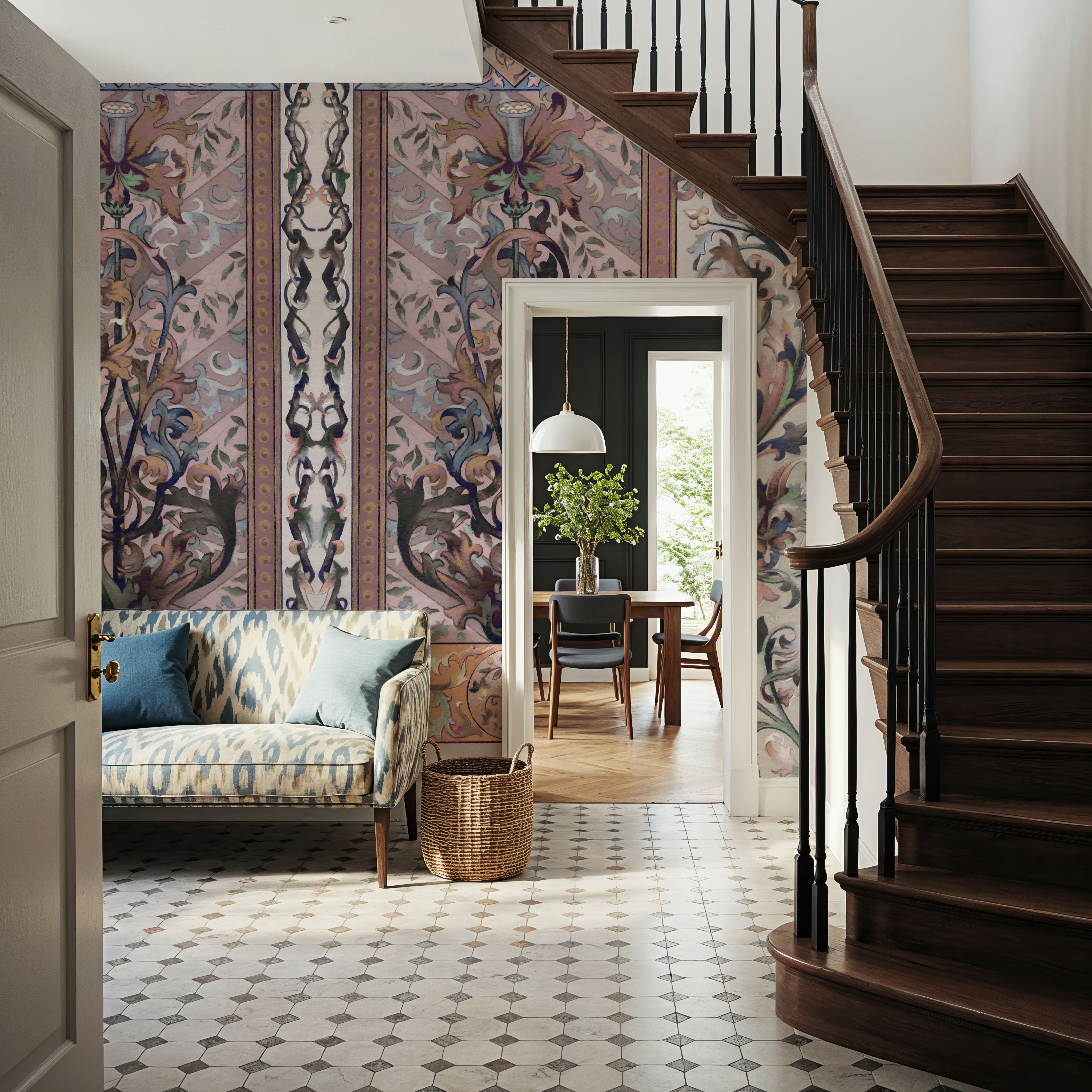 Plant Fantasy Ornament, Salmon