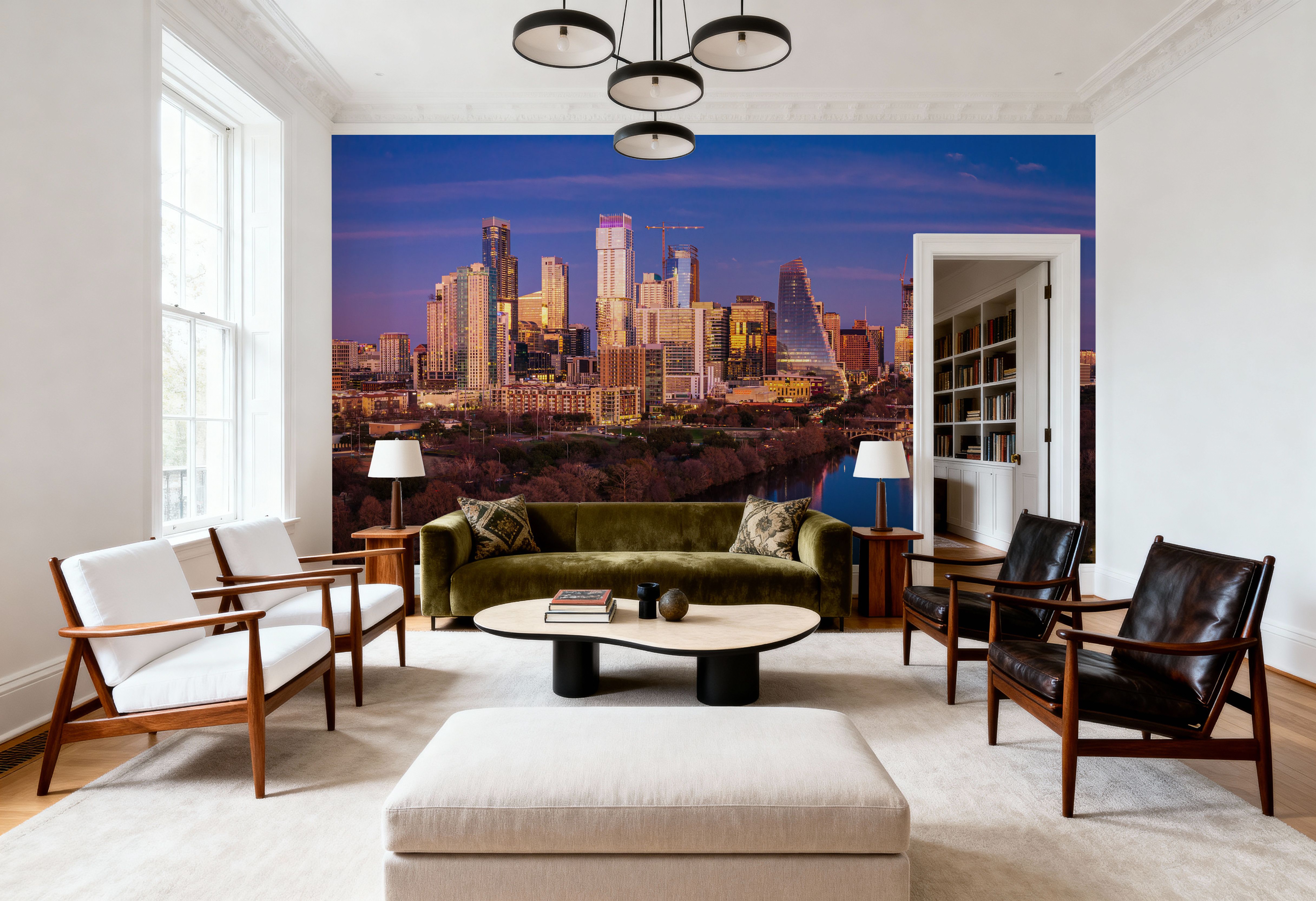 Golden Hour Cityscape, Wallpaper