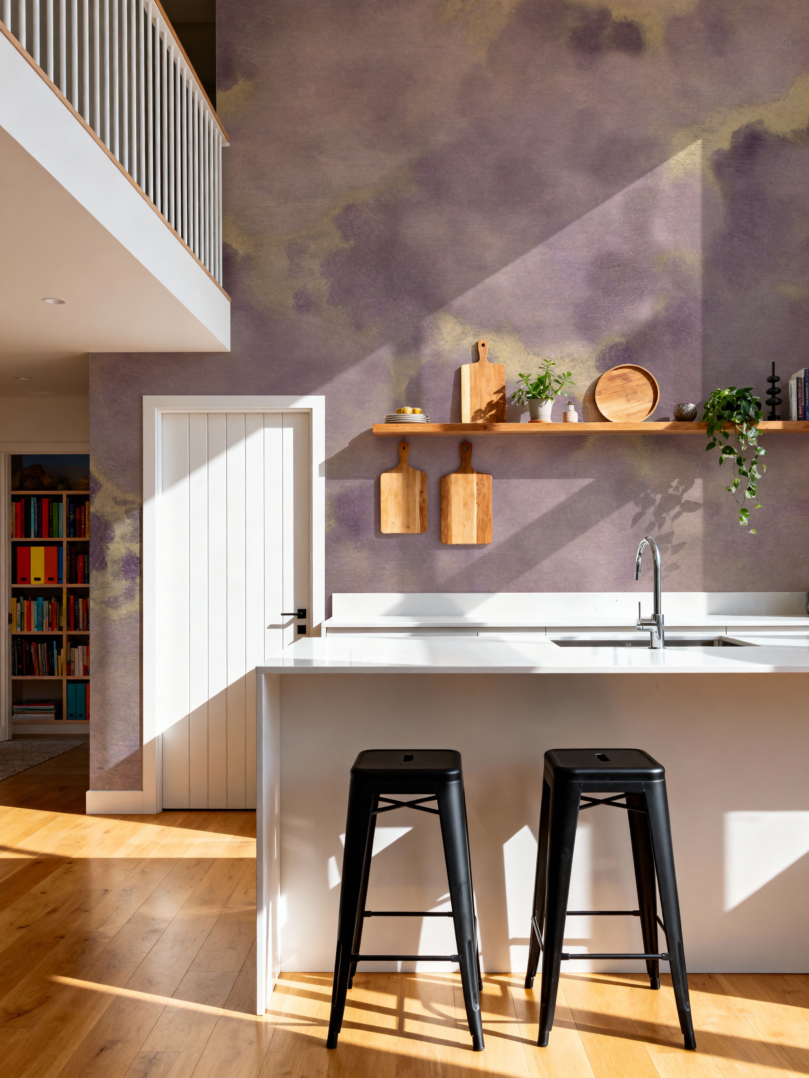 Painted Dreamy Clouds, Lilac