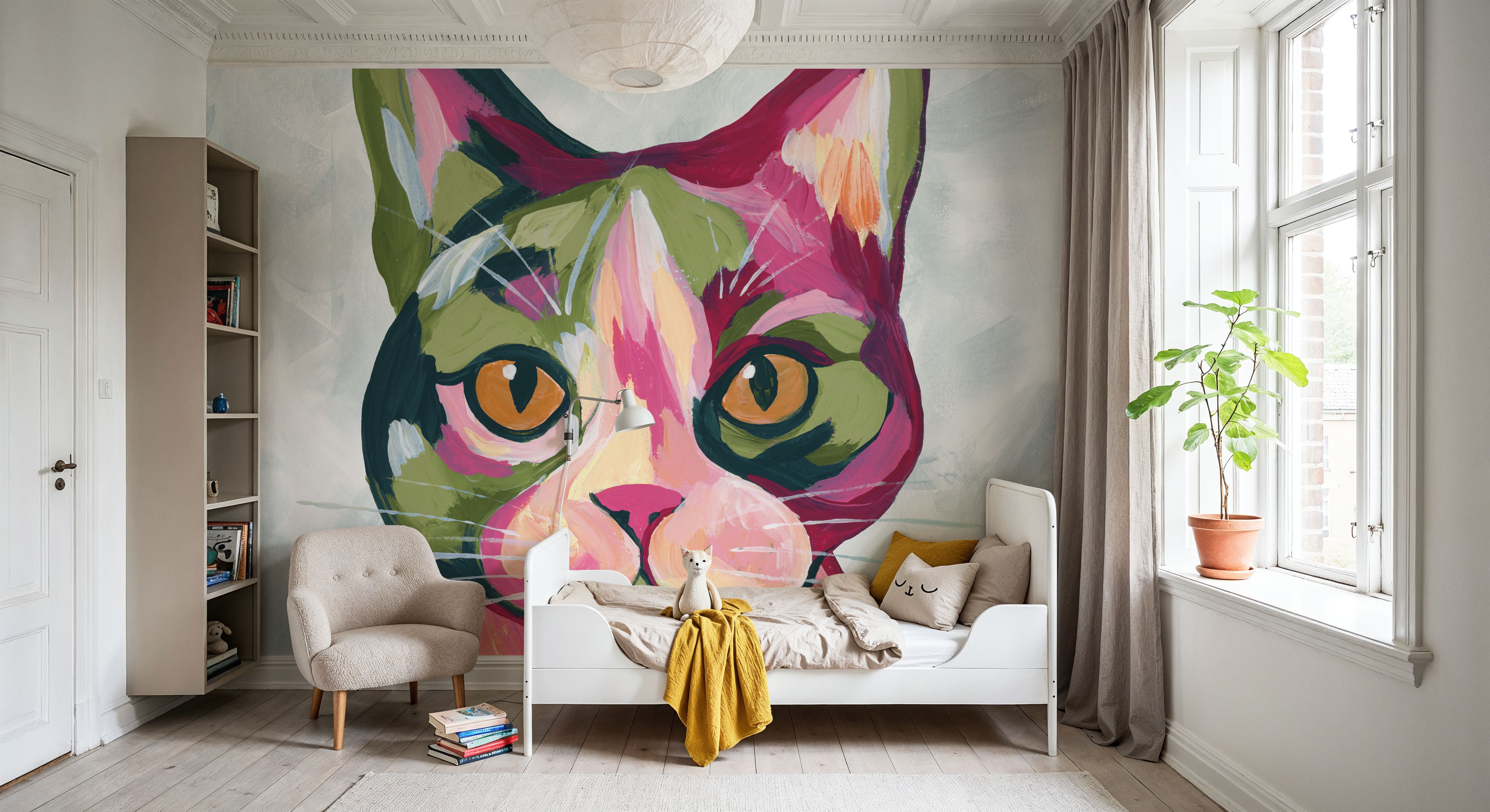 Abstract Cat, Papel pintado