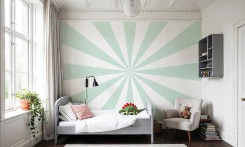 Circus Ceiling, Mint Green