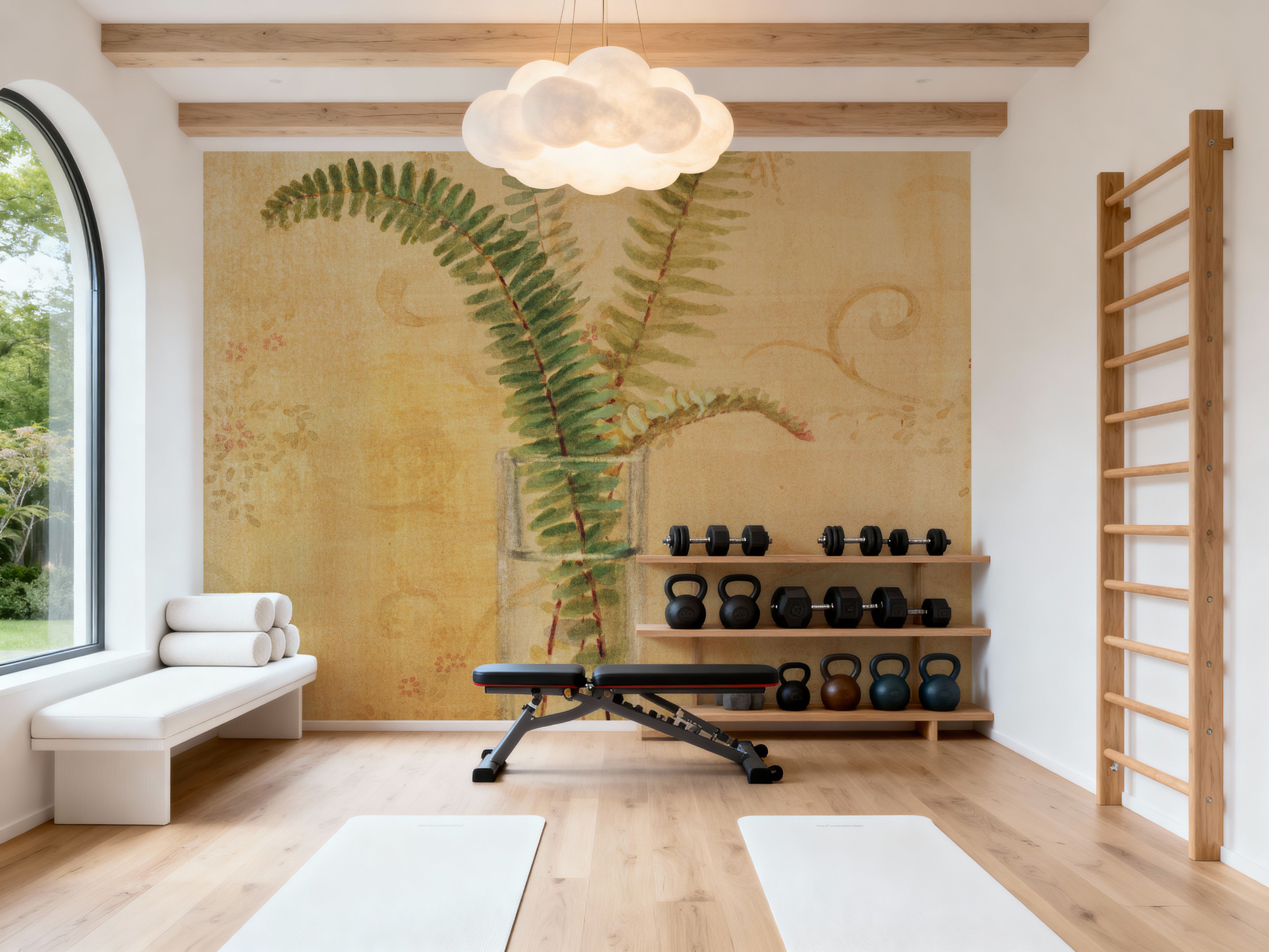 Ferns in Glass Vase II