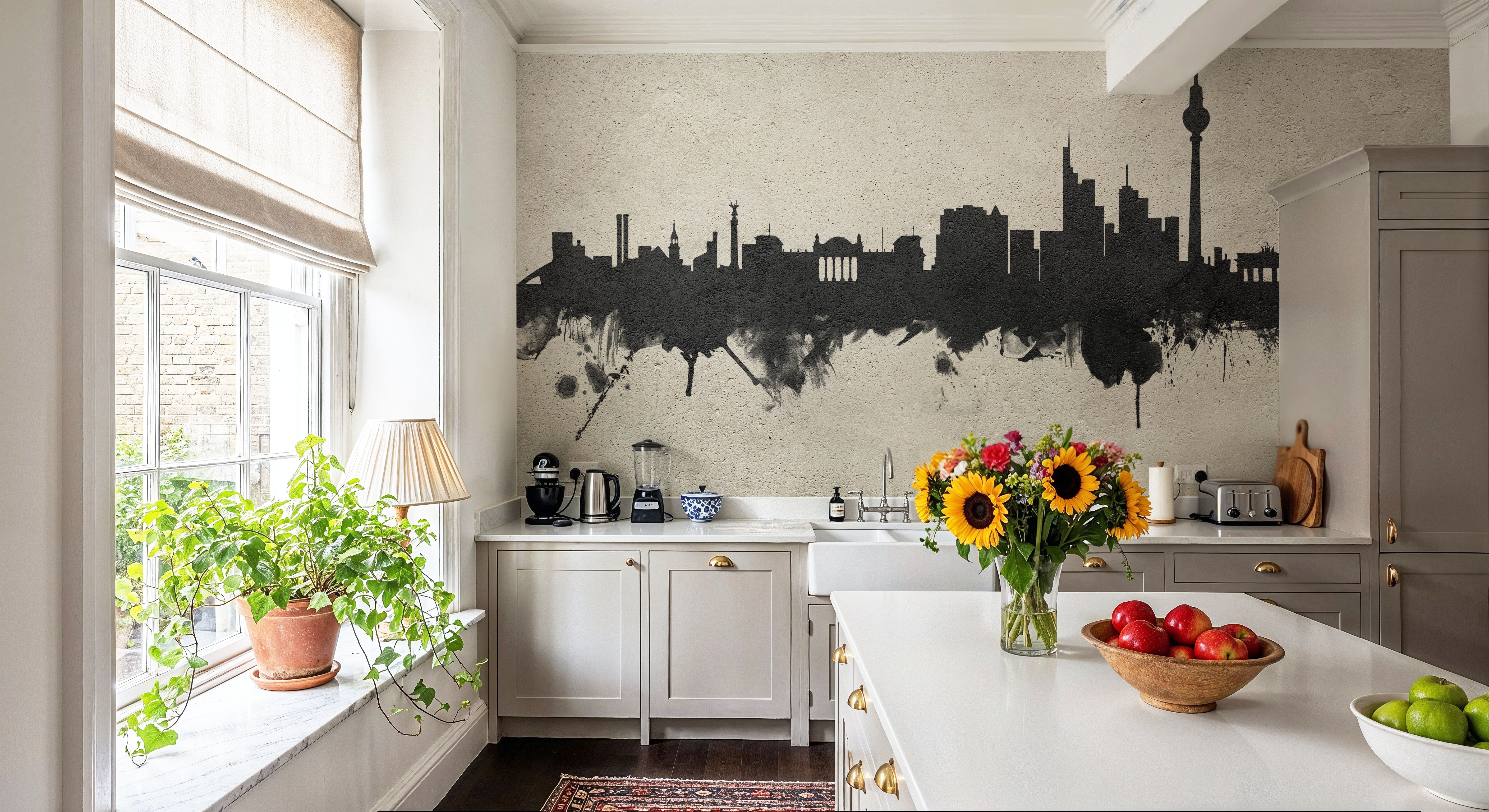 Berlin Skyline Concrete, Wallpaper