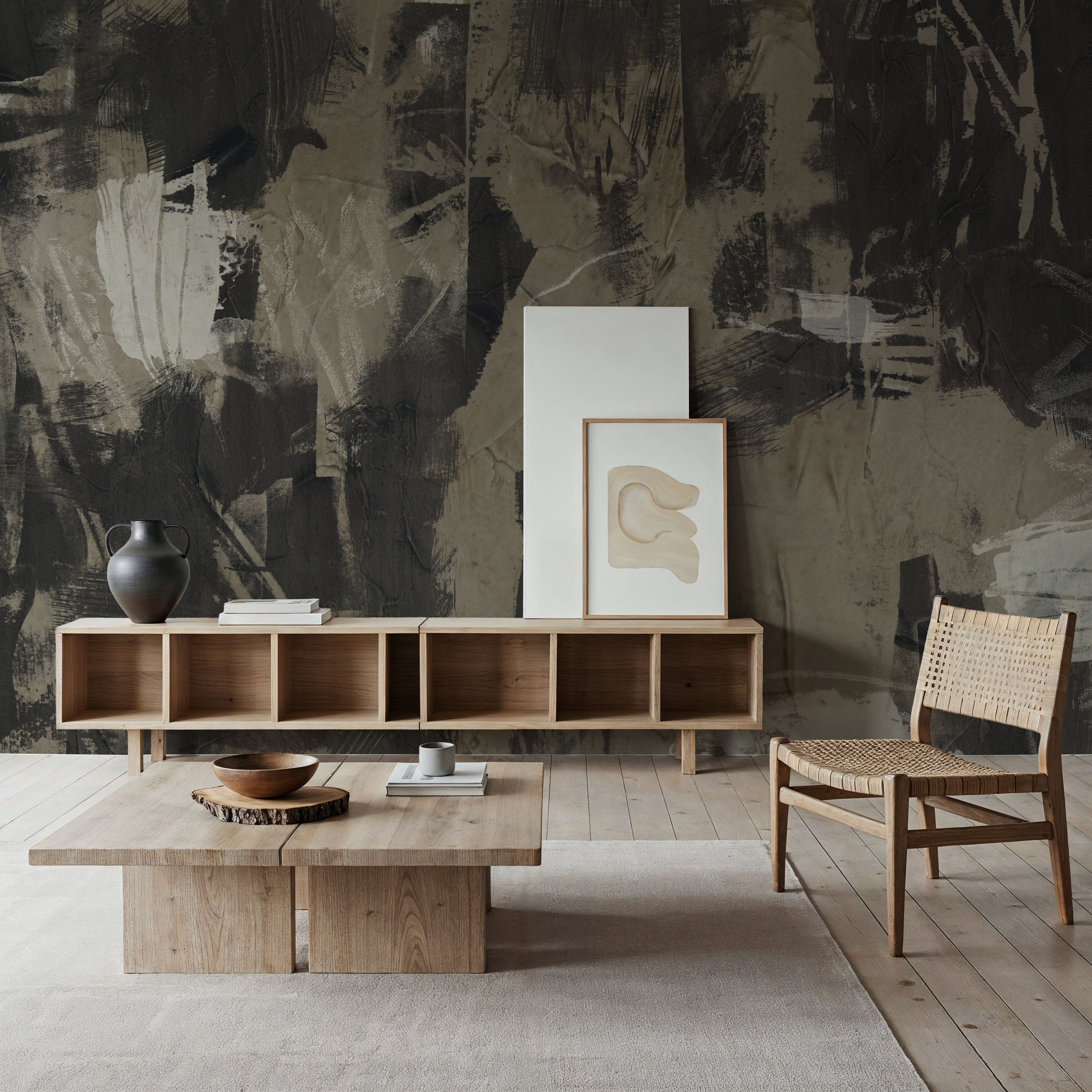 Plaster and Ebony I