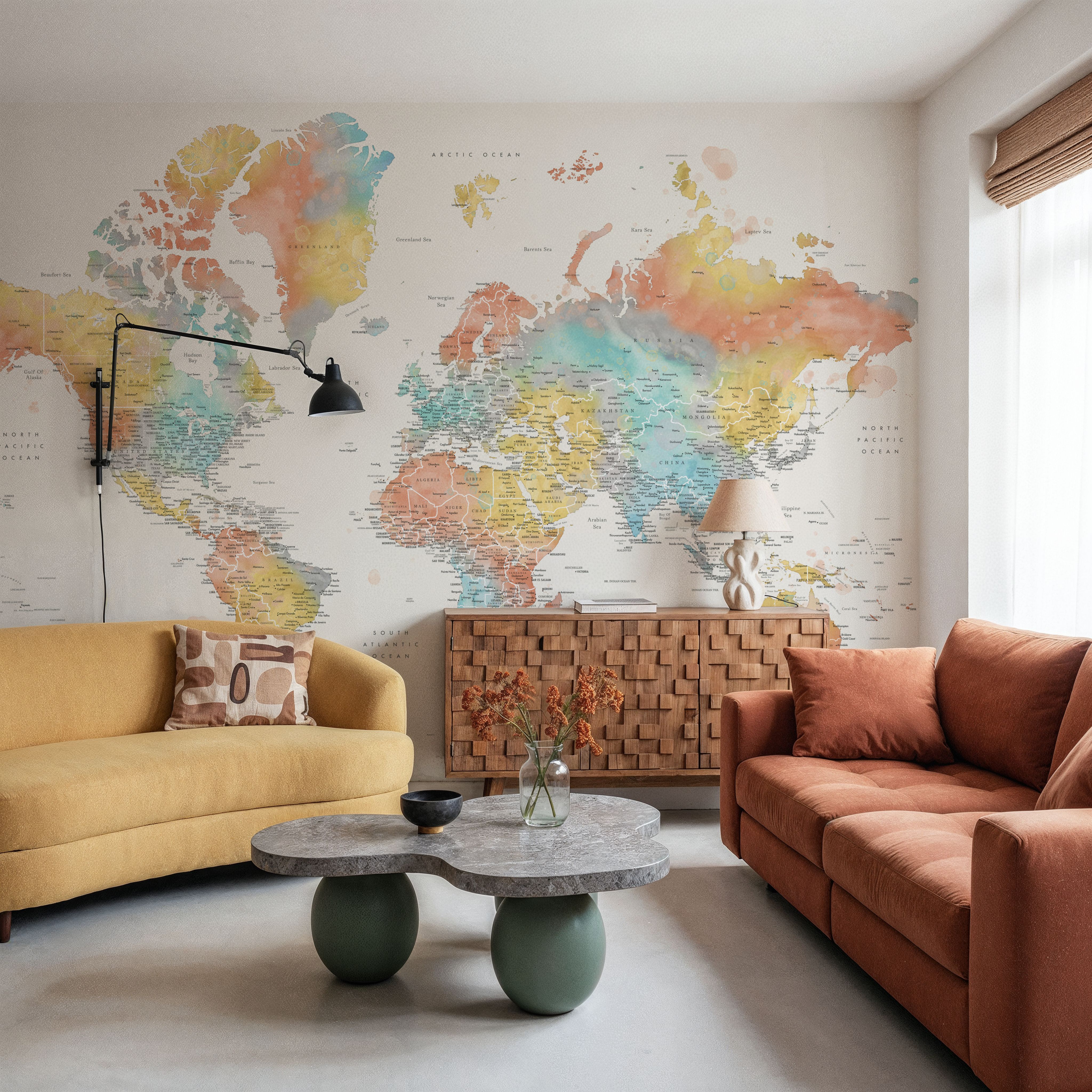 World Map Cities - Fifi