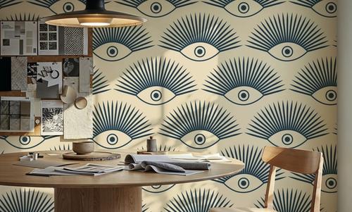 Art Deco Eye, Teal