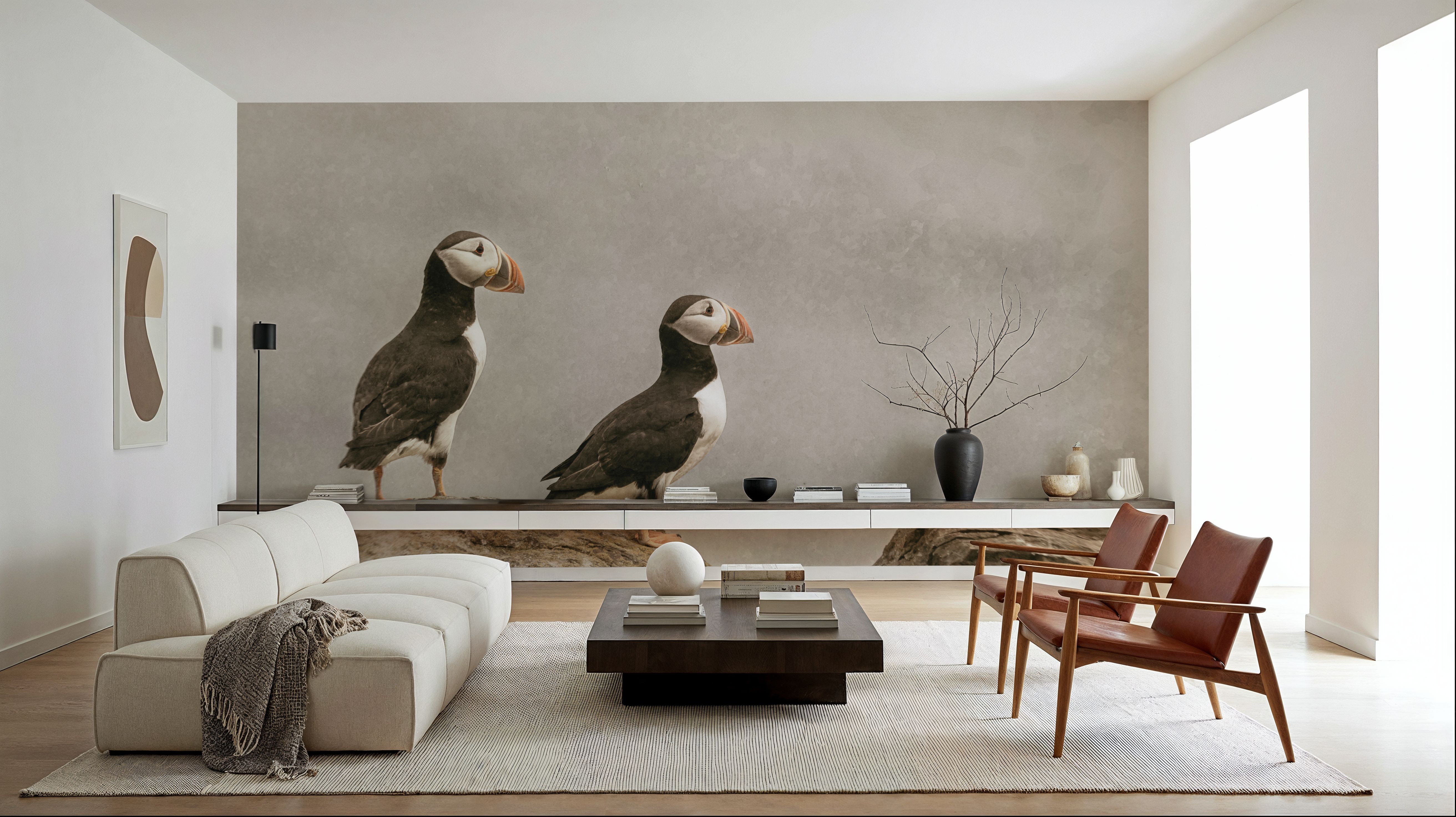 Atlantic Puffin Pair