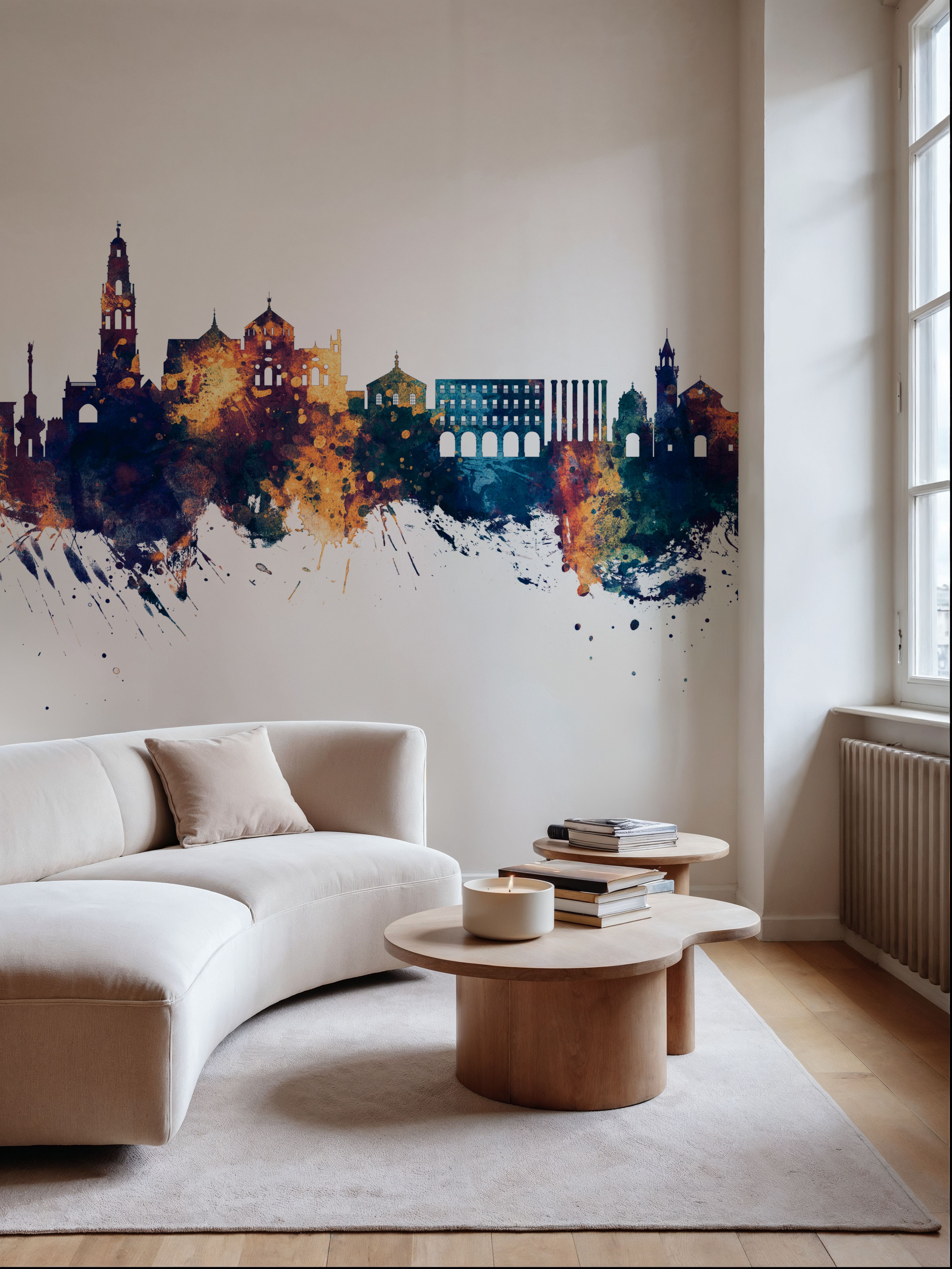 Córdoba Spain Skyline Blue & Bronze