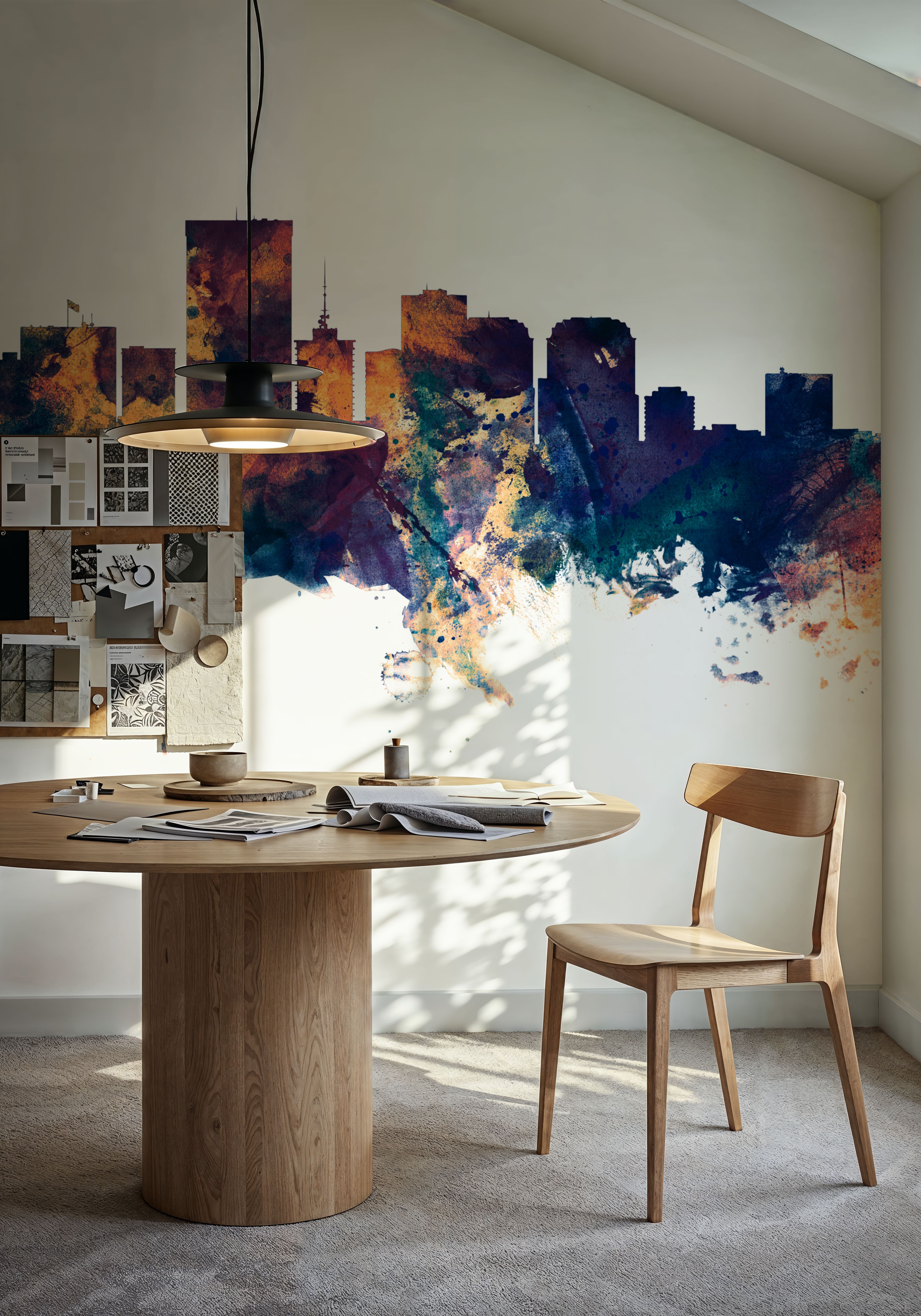 Richmond Virginia Skyline Blue & Bronze