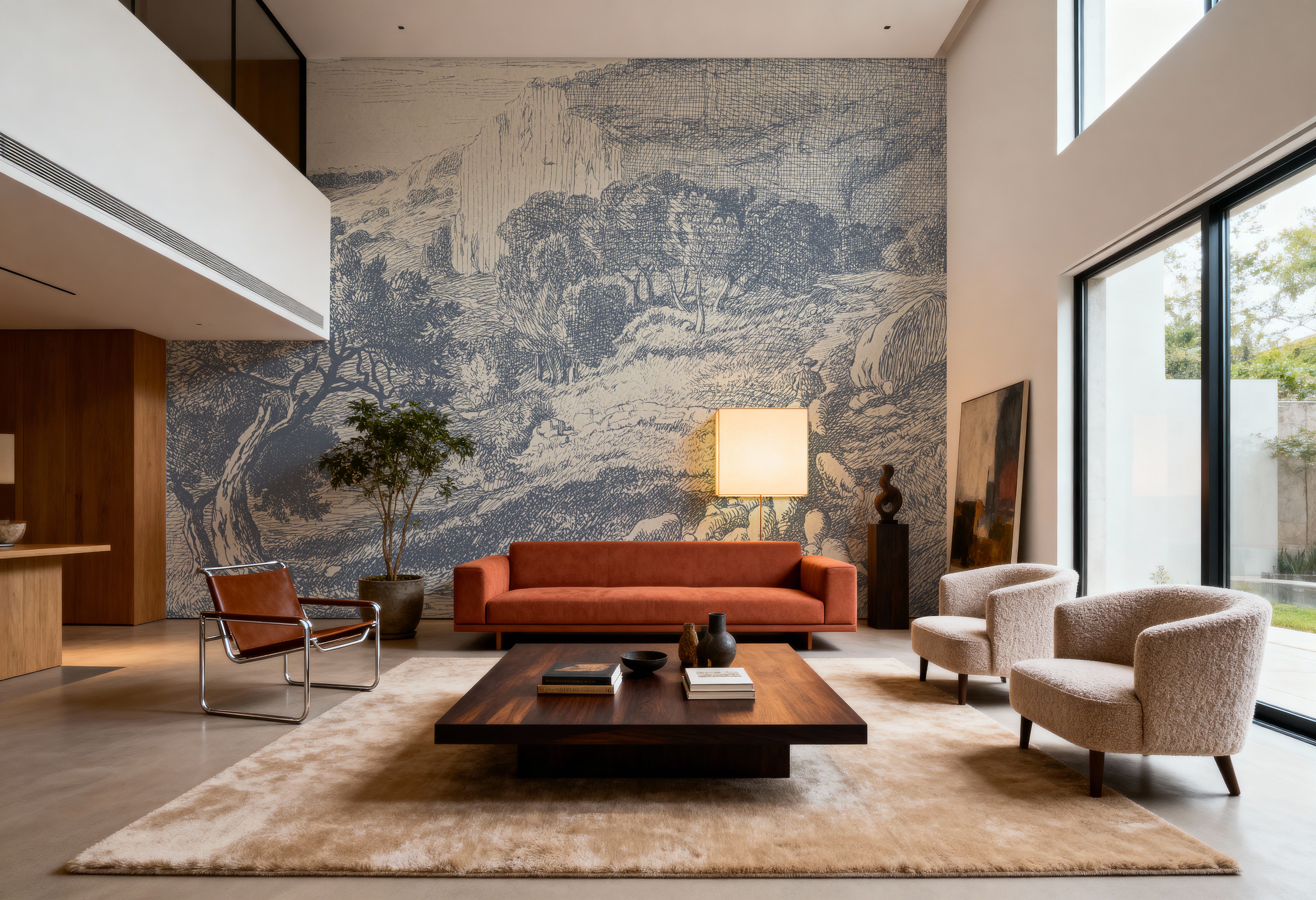 French Pastoral Etching I