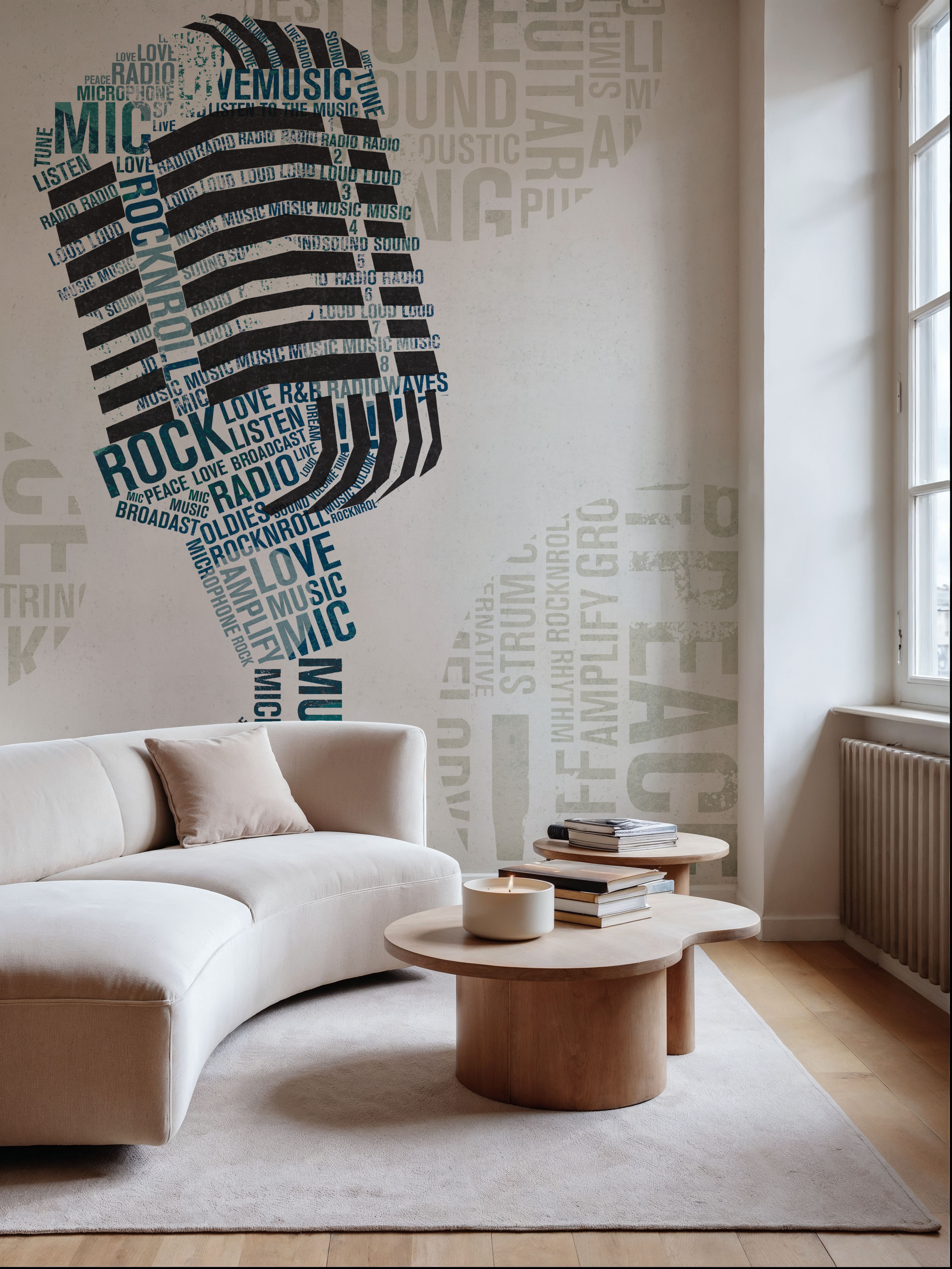 Type Mic Colorful Square