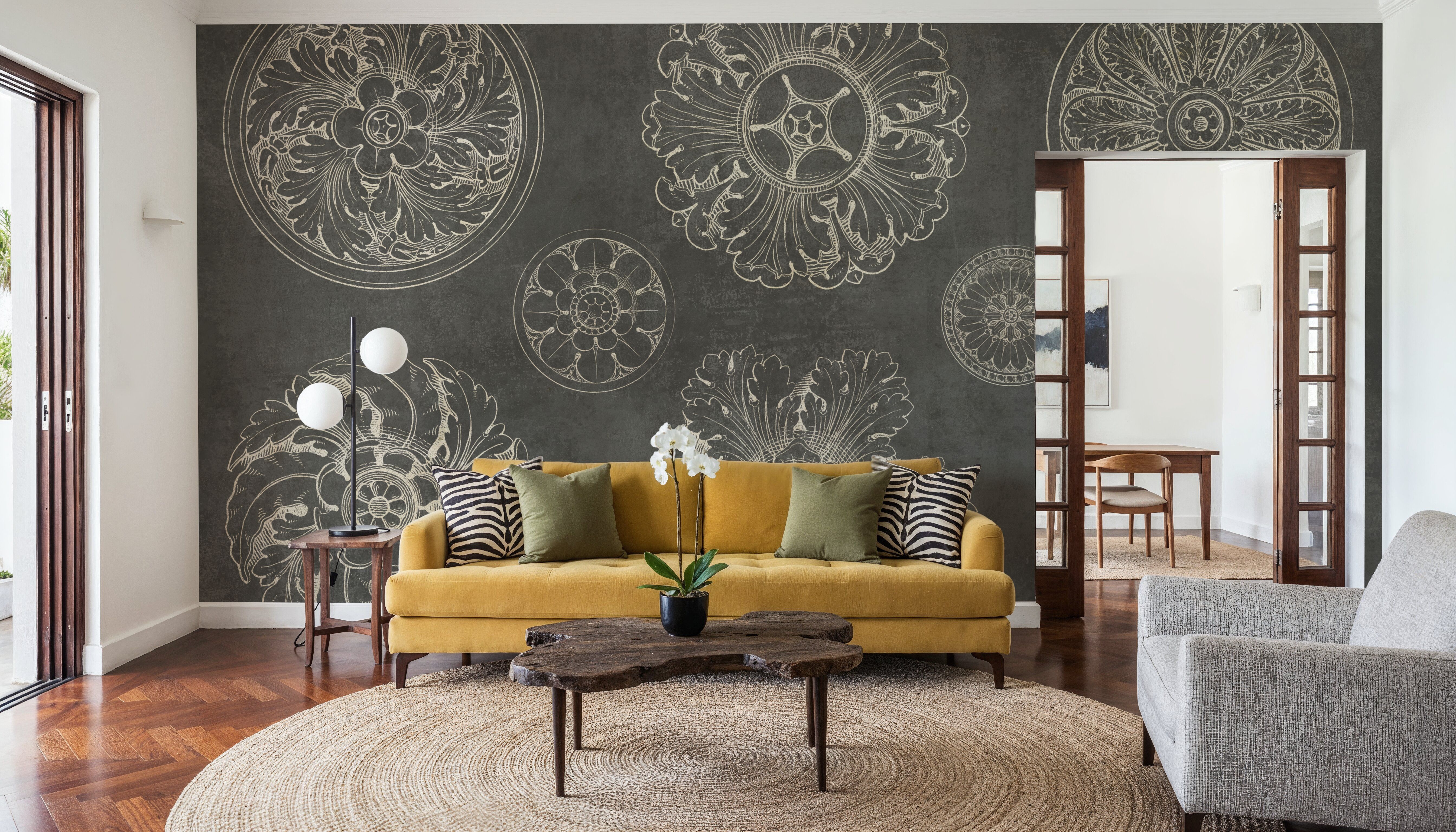 Rosette IX Gray