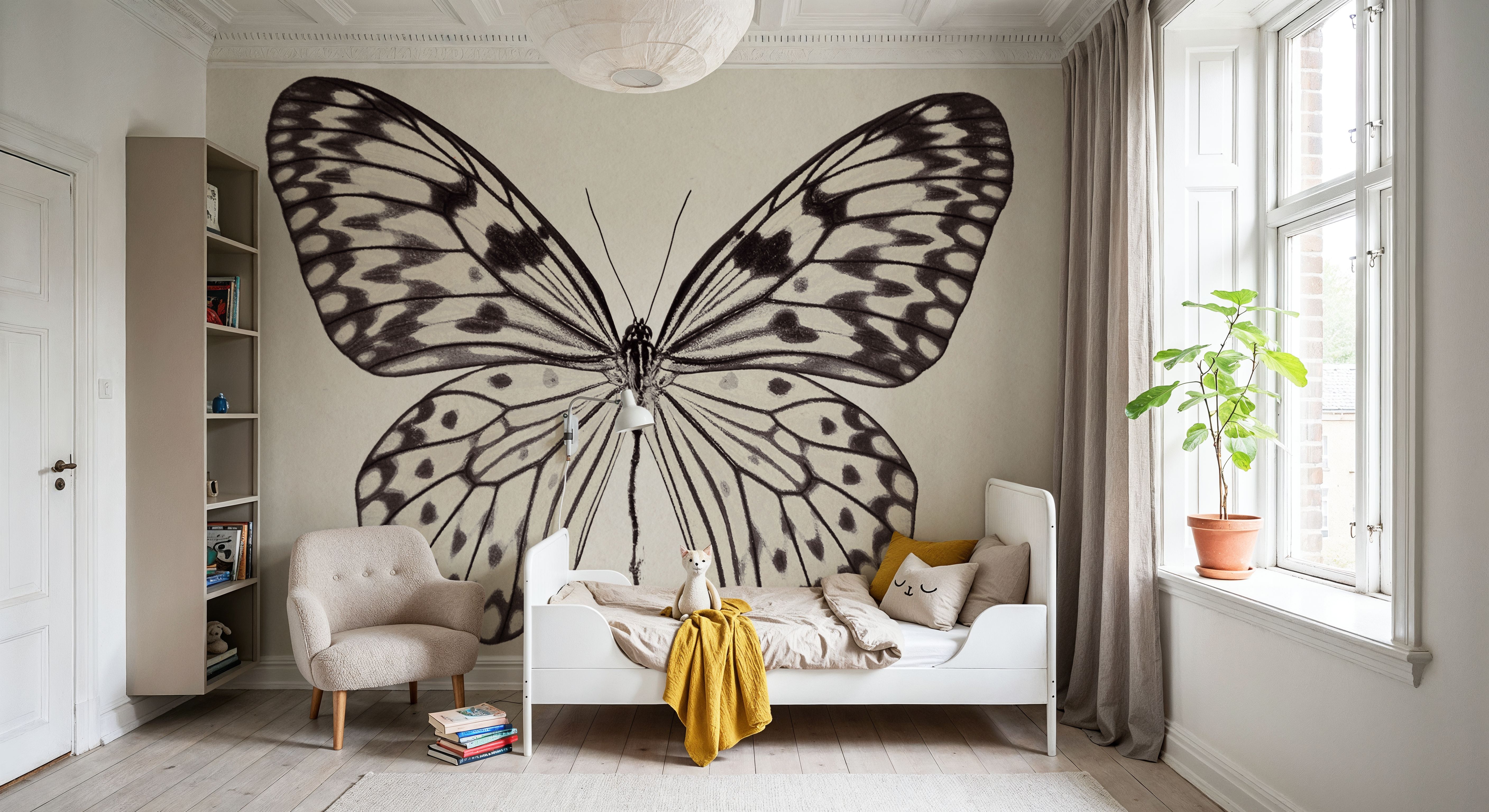 Butterfly V Gray