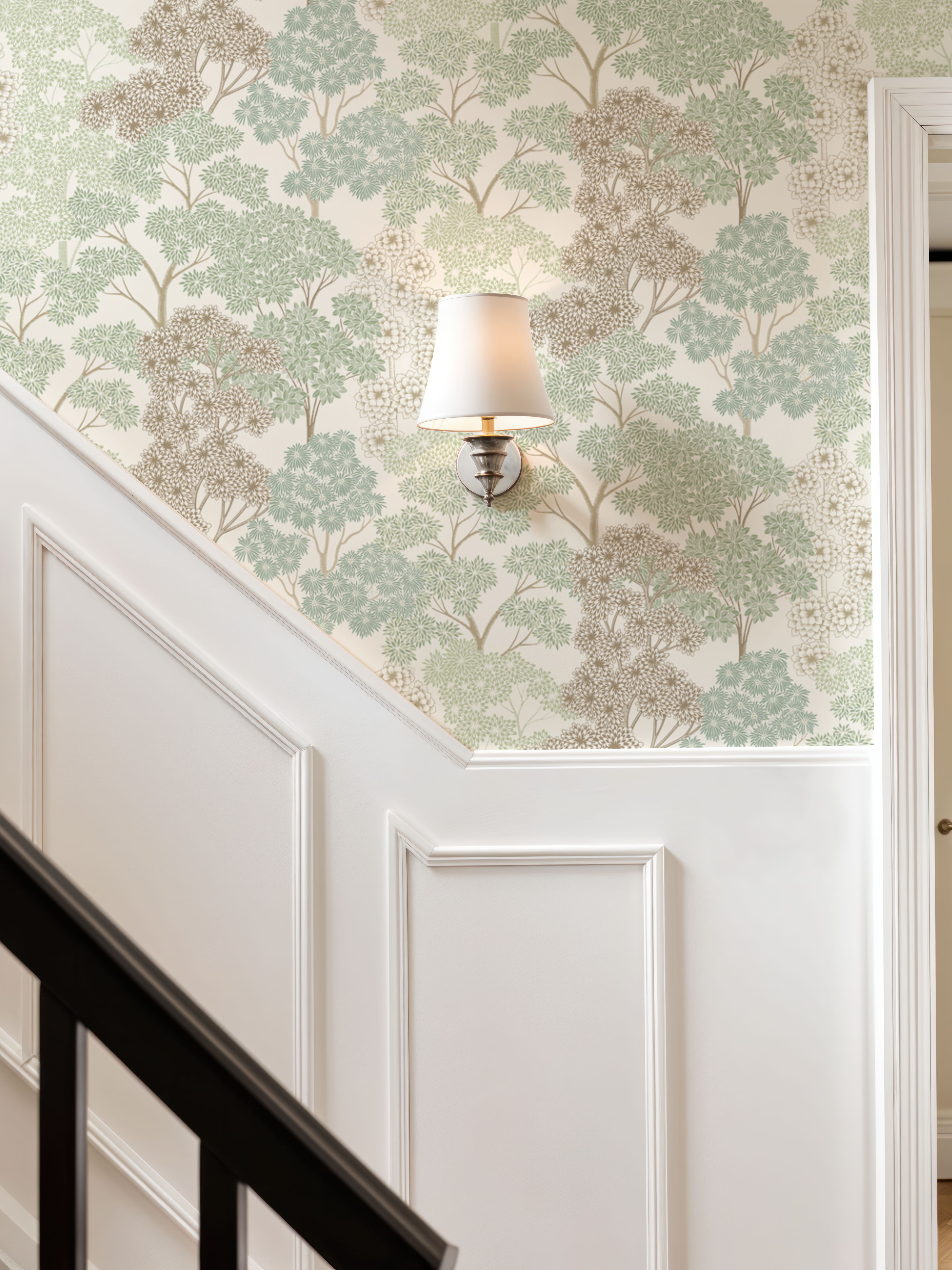 Overleaf Woodland Pattern, Light Green