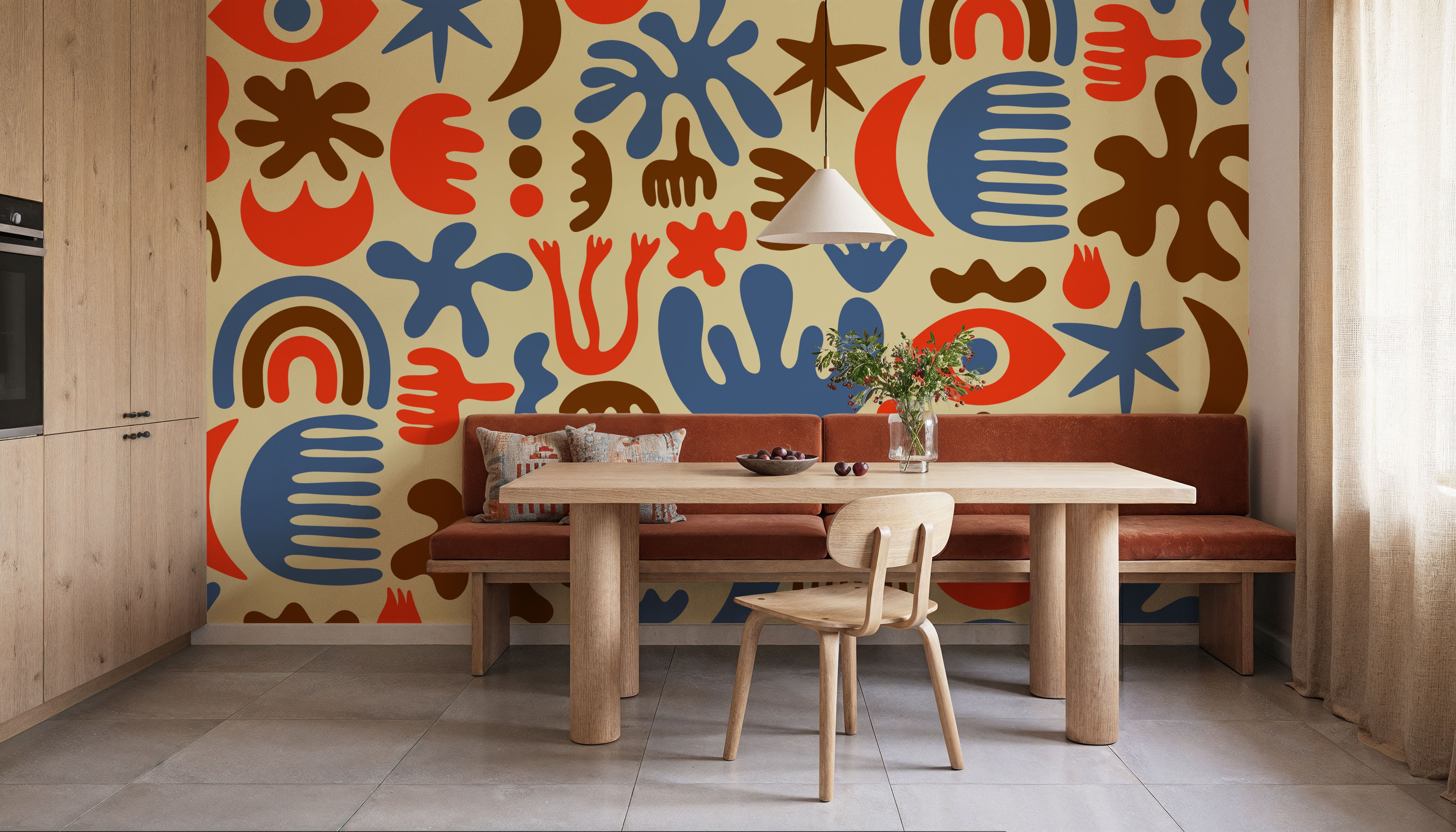 Cute Cutouts Mural, Multi