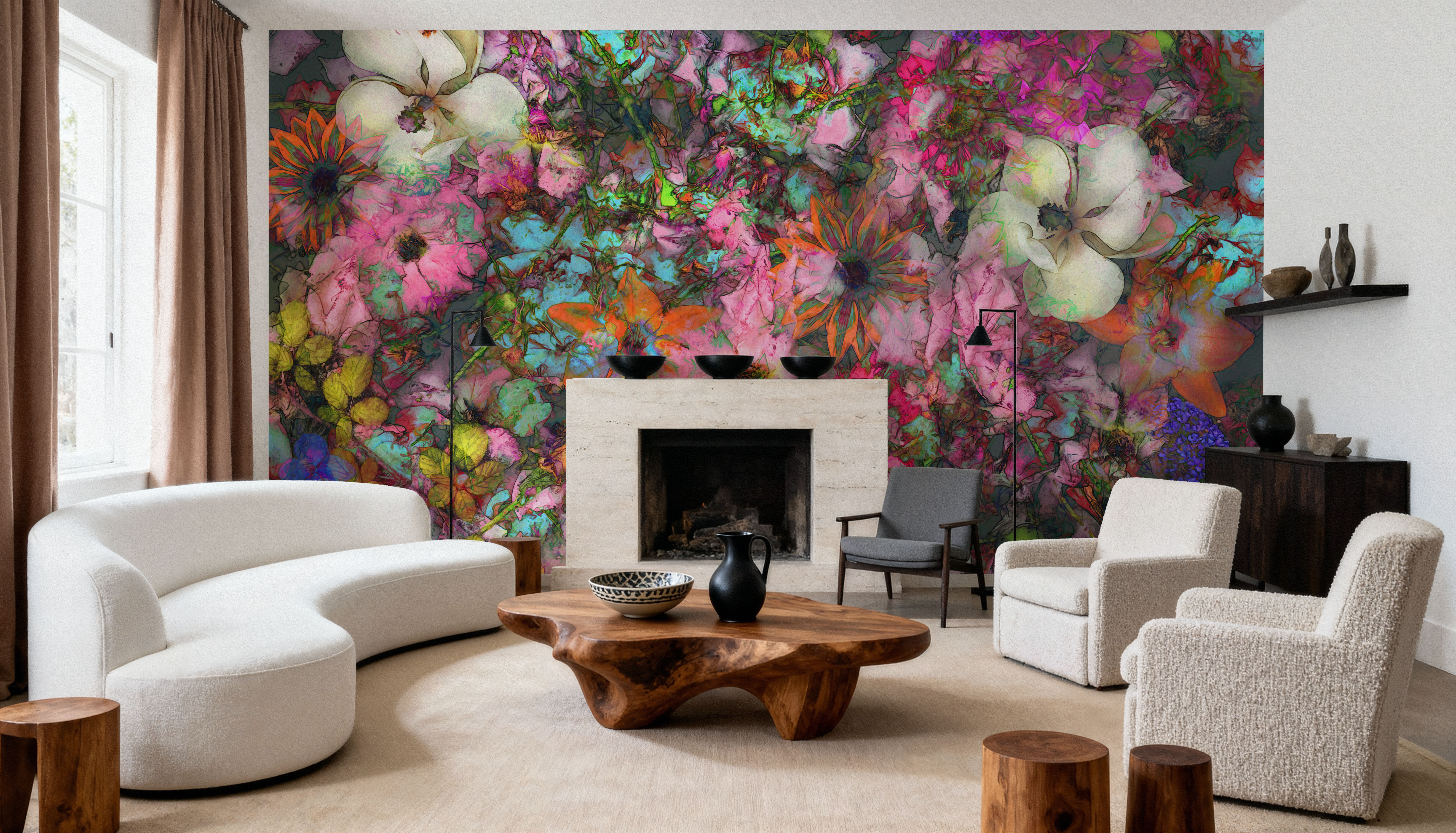 Rose Entanglement, Papier peint