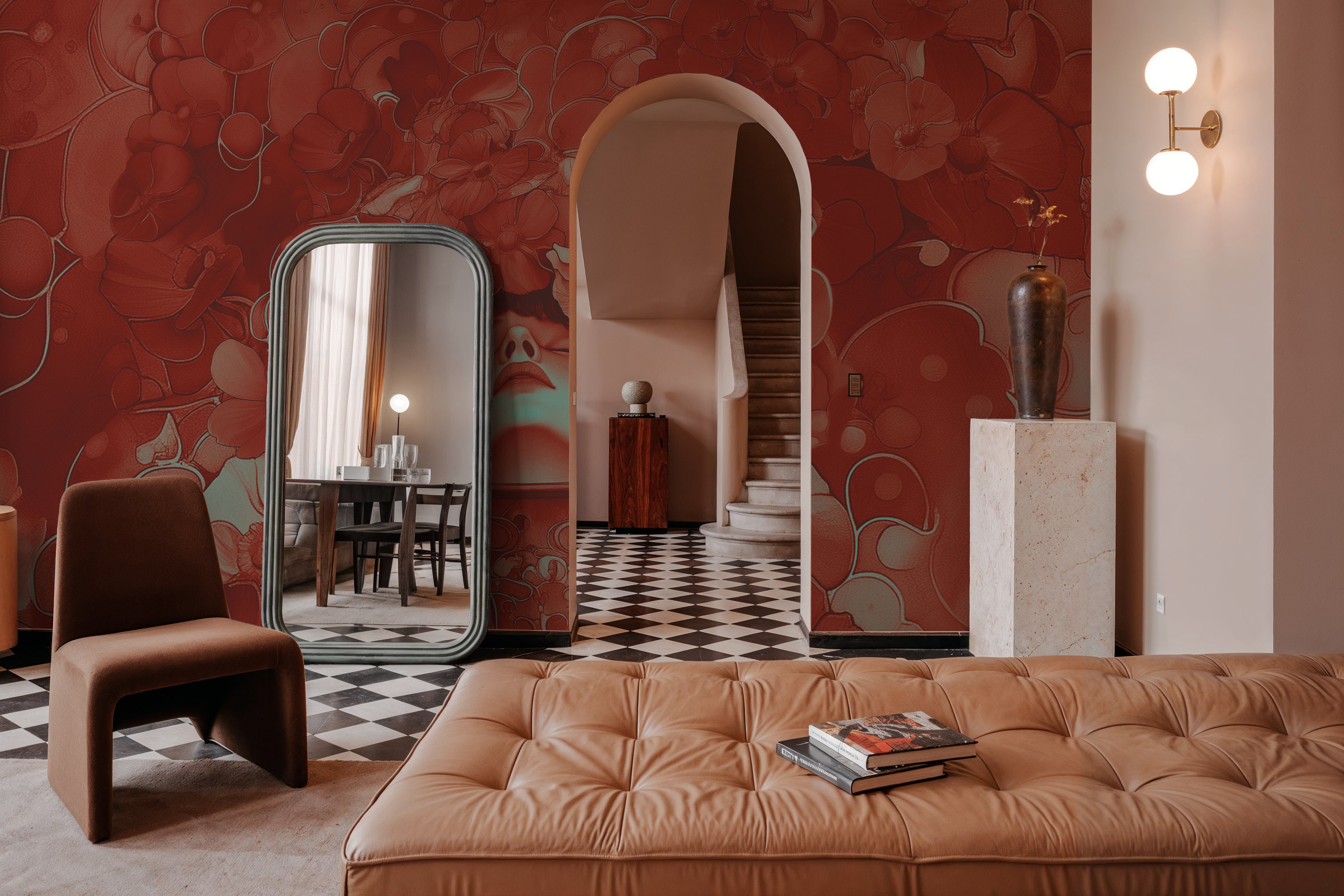 The Bucket of List Red Blue, Wallpaper