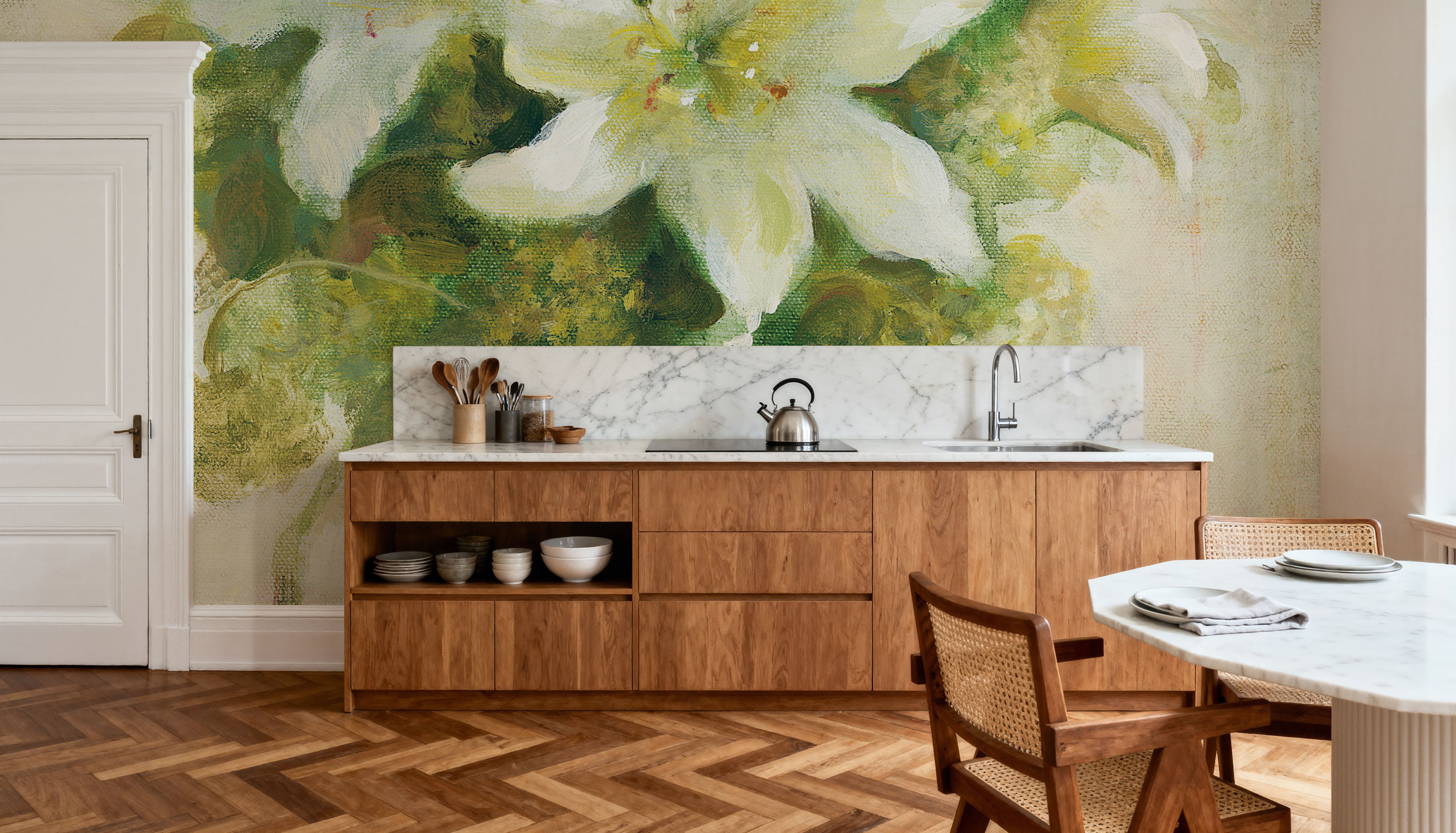Cottage Lilies in White