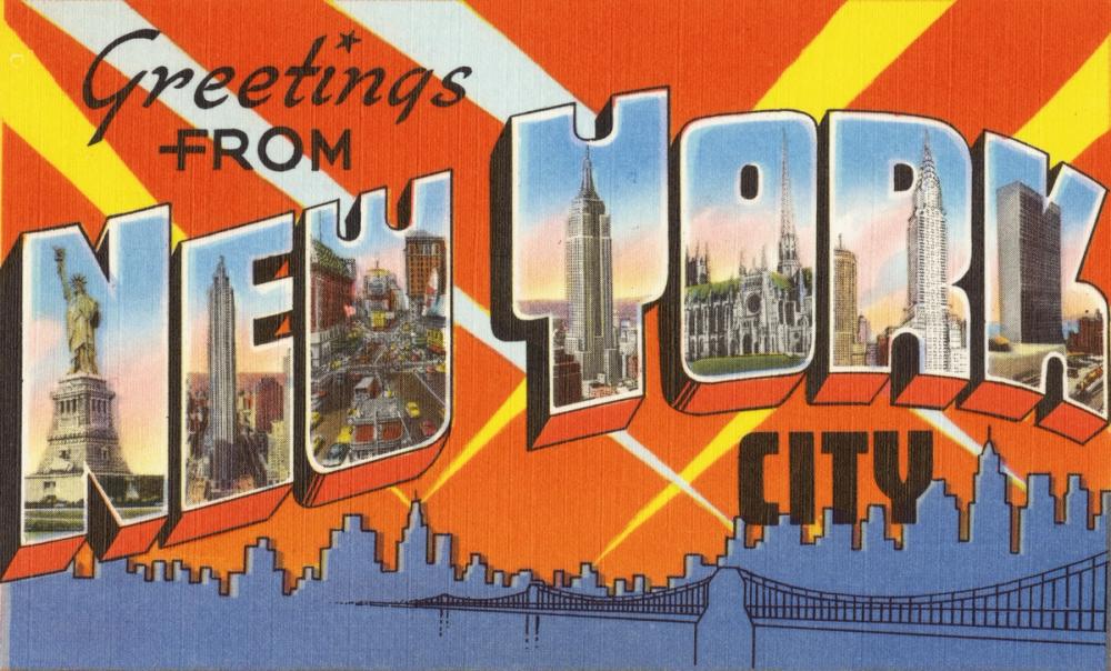Greetings from NYC - Screenprint Postcard