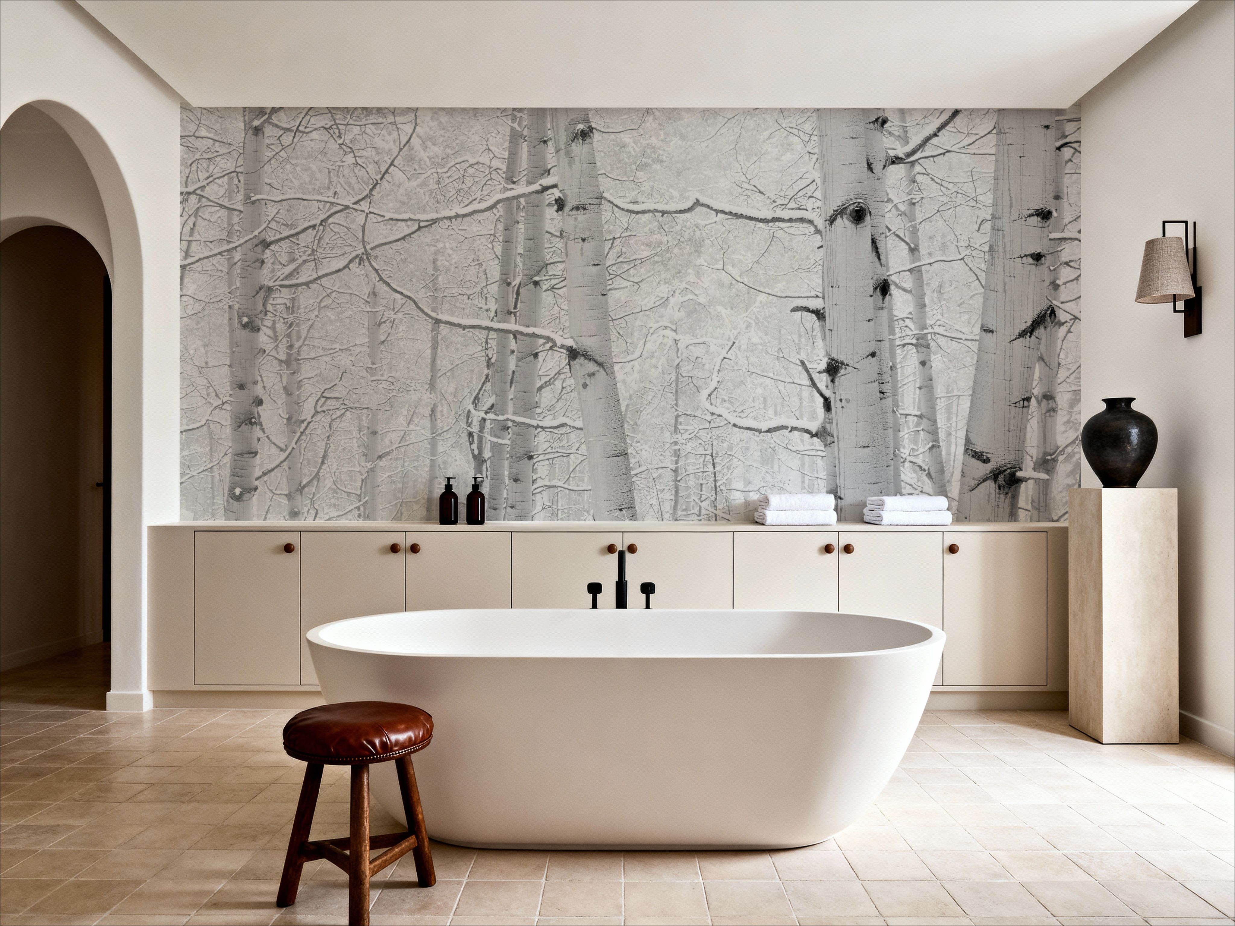 Winter Birch Serenity