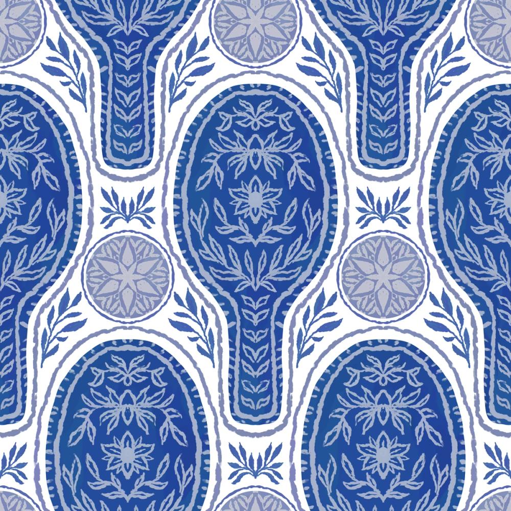 Floral Rackets, Blue