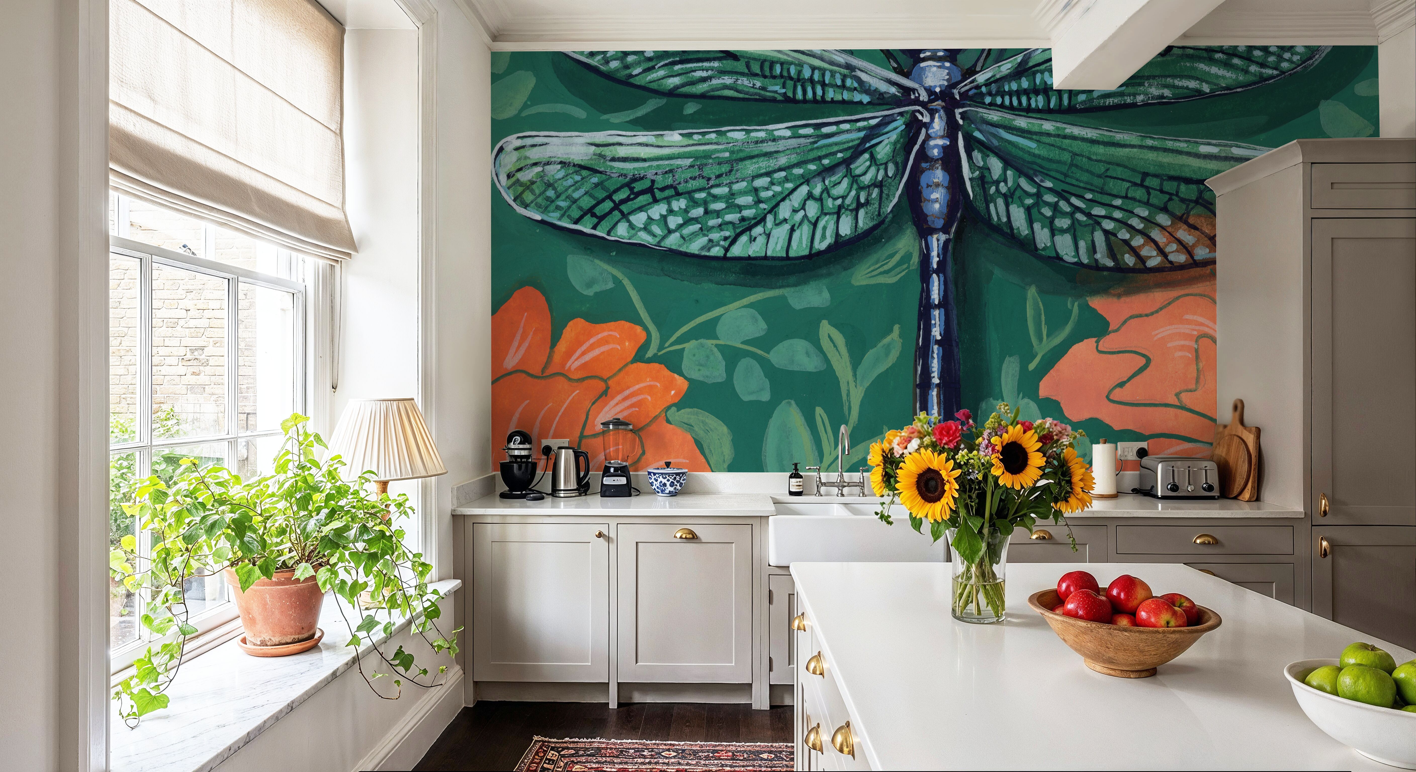 Dragonfly on The Wall