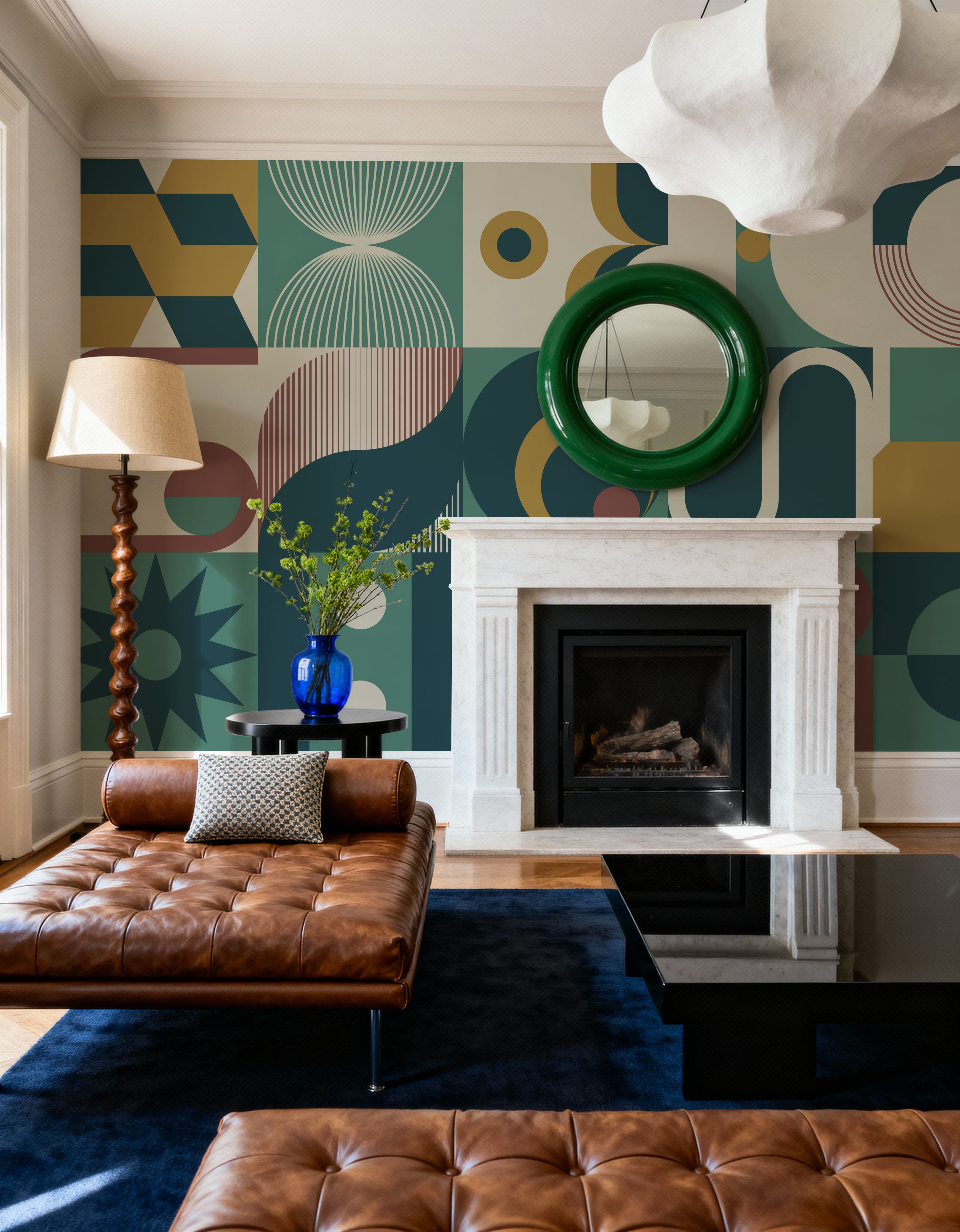 Bauhaus Geometric, Green