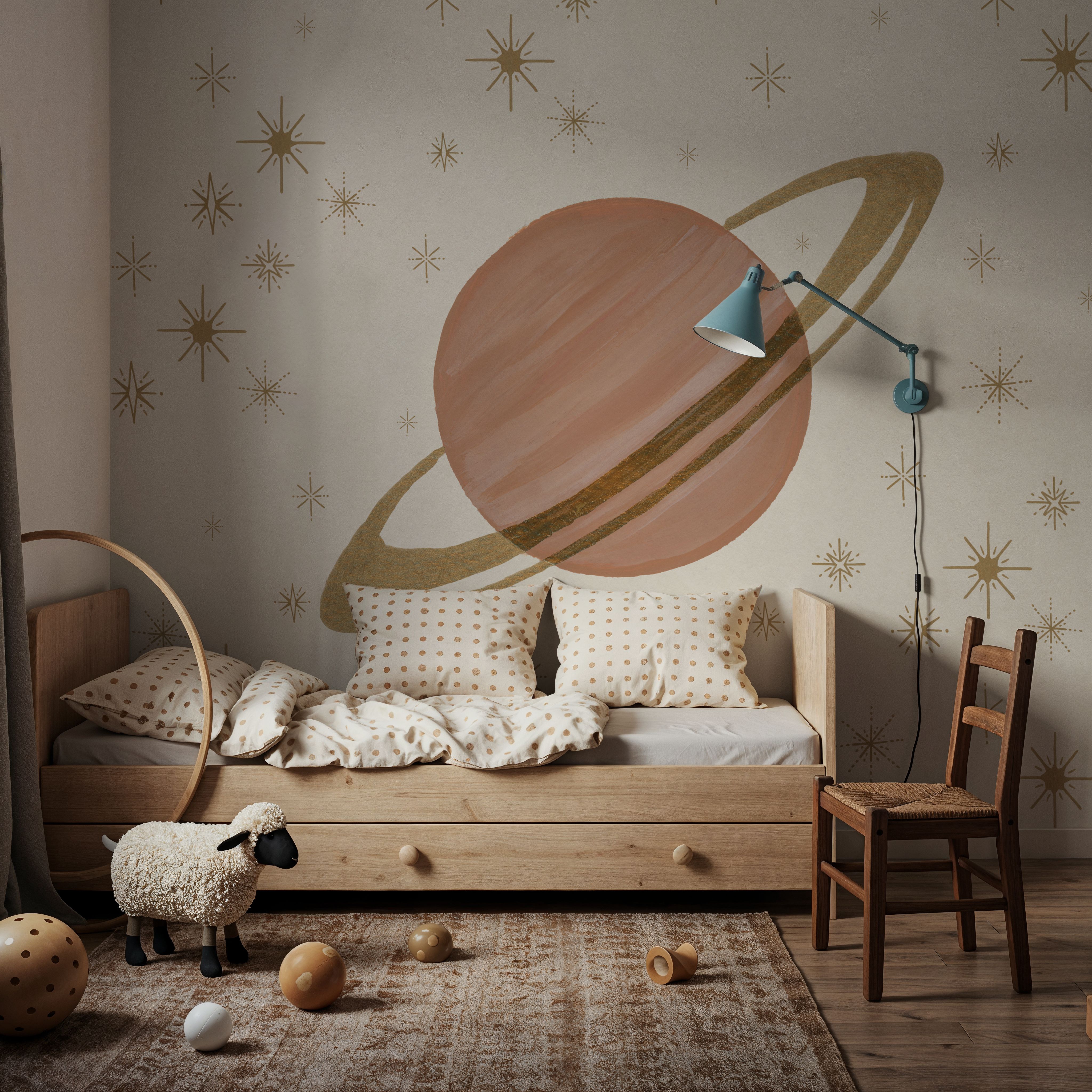 Serene Saturn and Stars
