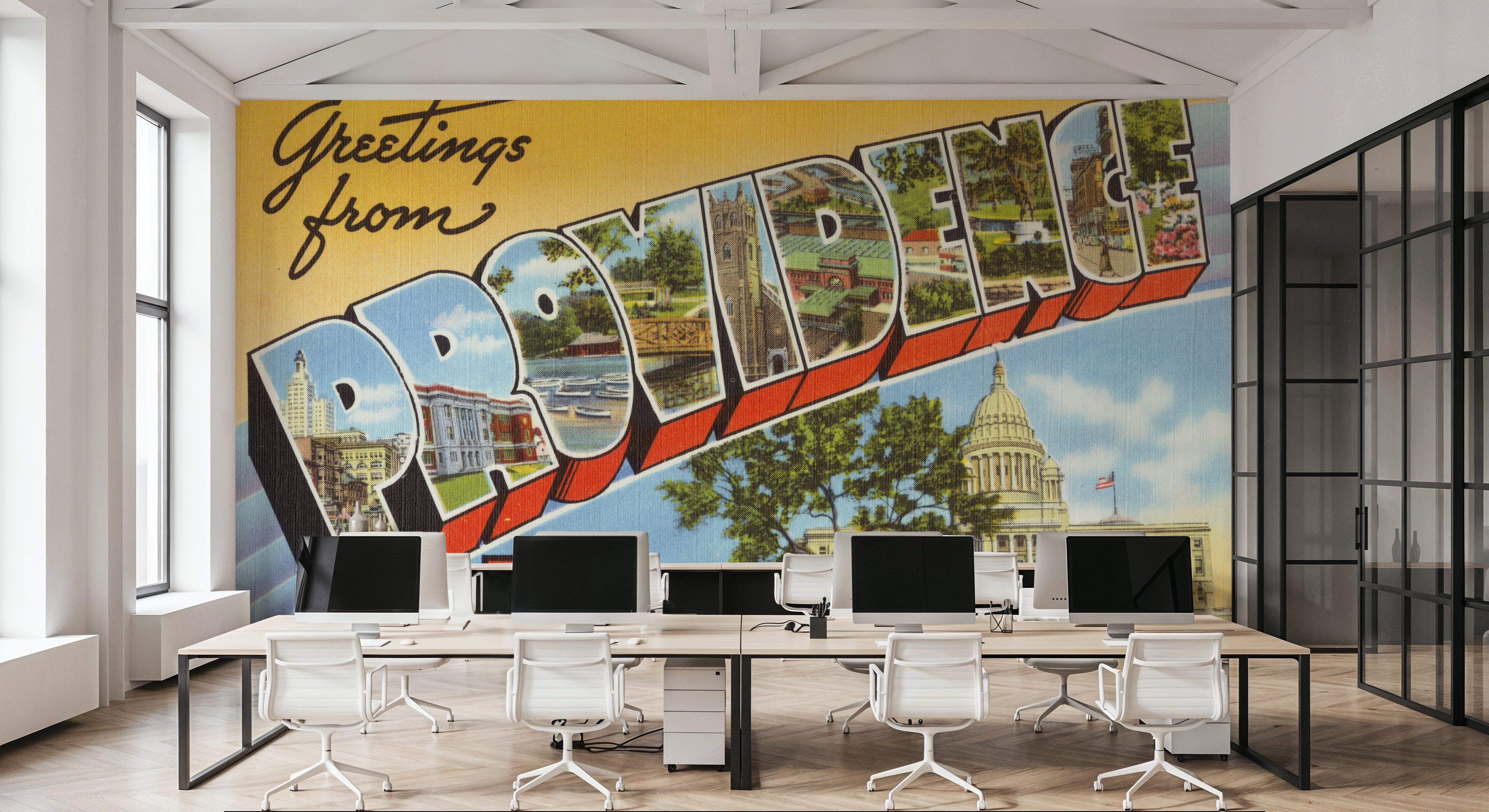 Greetings from Providence - Screenprint Postcard