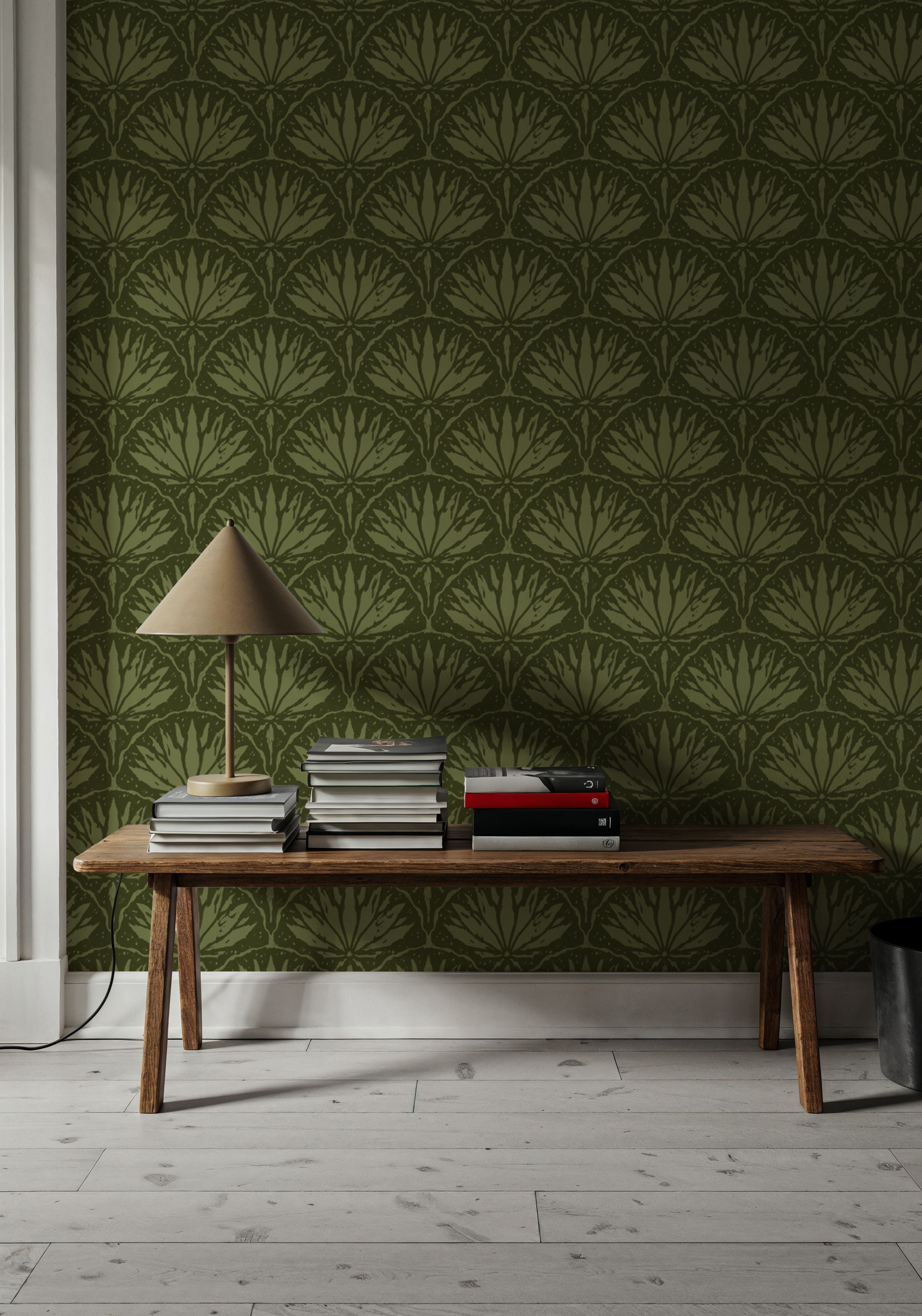 Abstract Water Lily, Herb, Papier peint