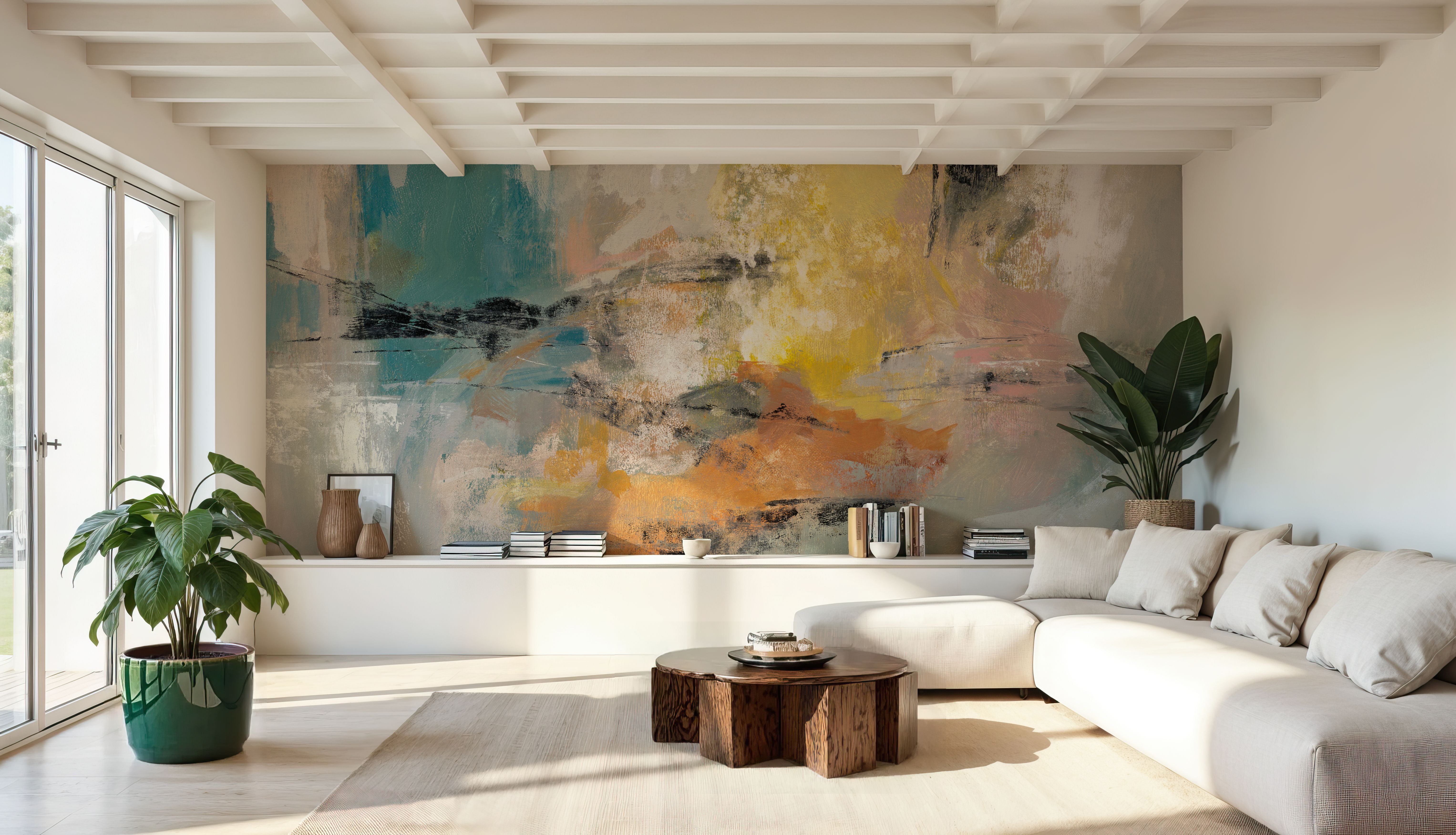 Sea And Land on Canvas