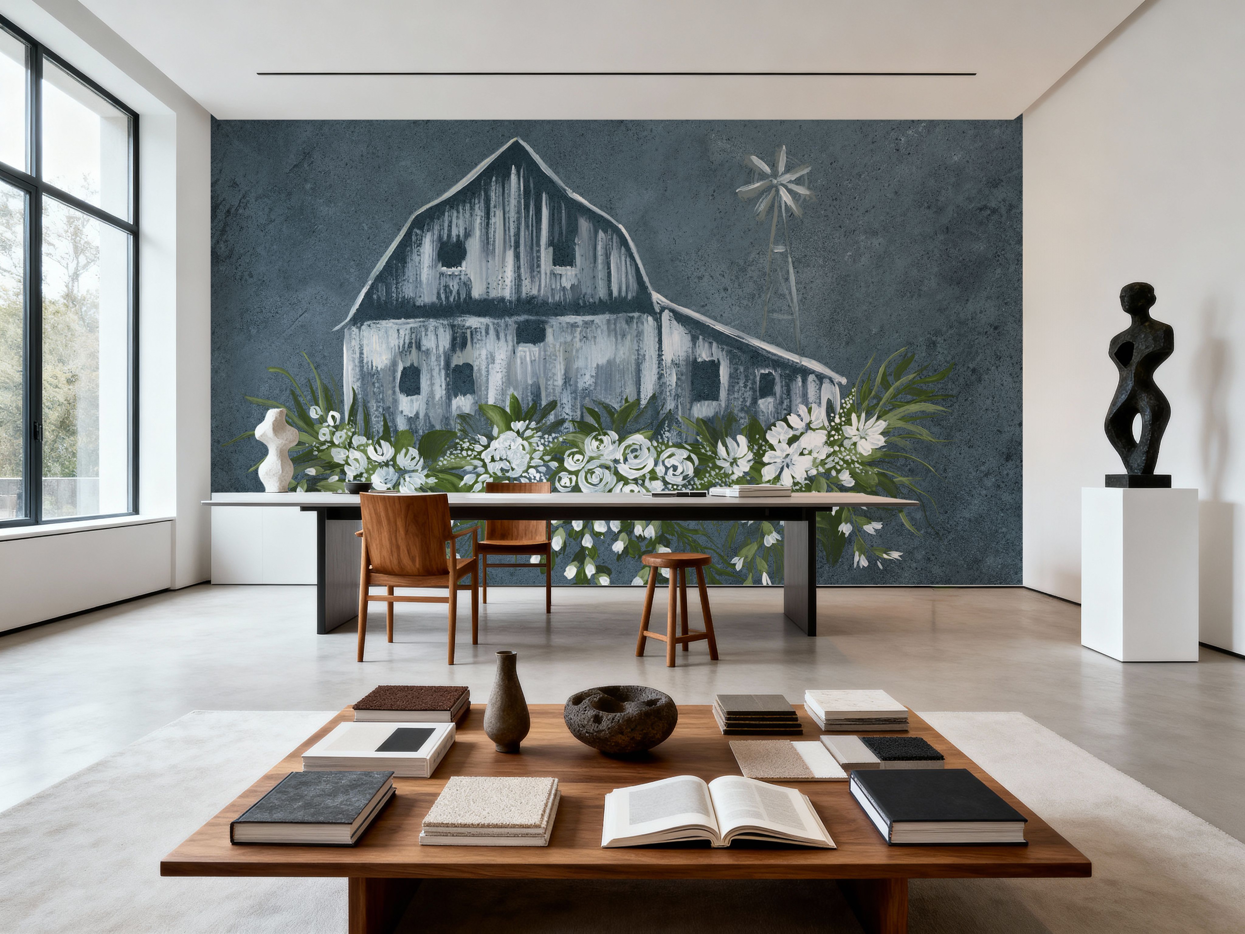 Adorned Barn Sketch Denim