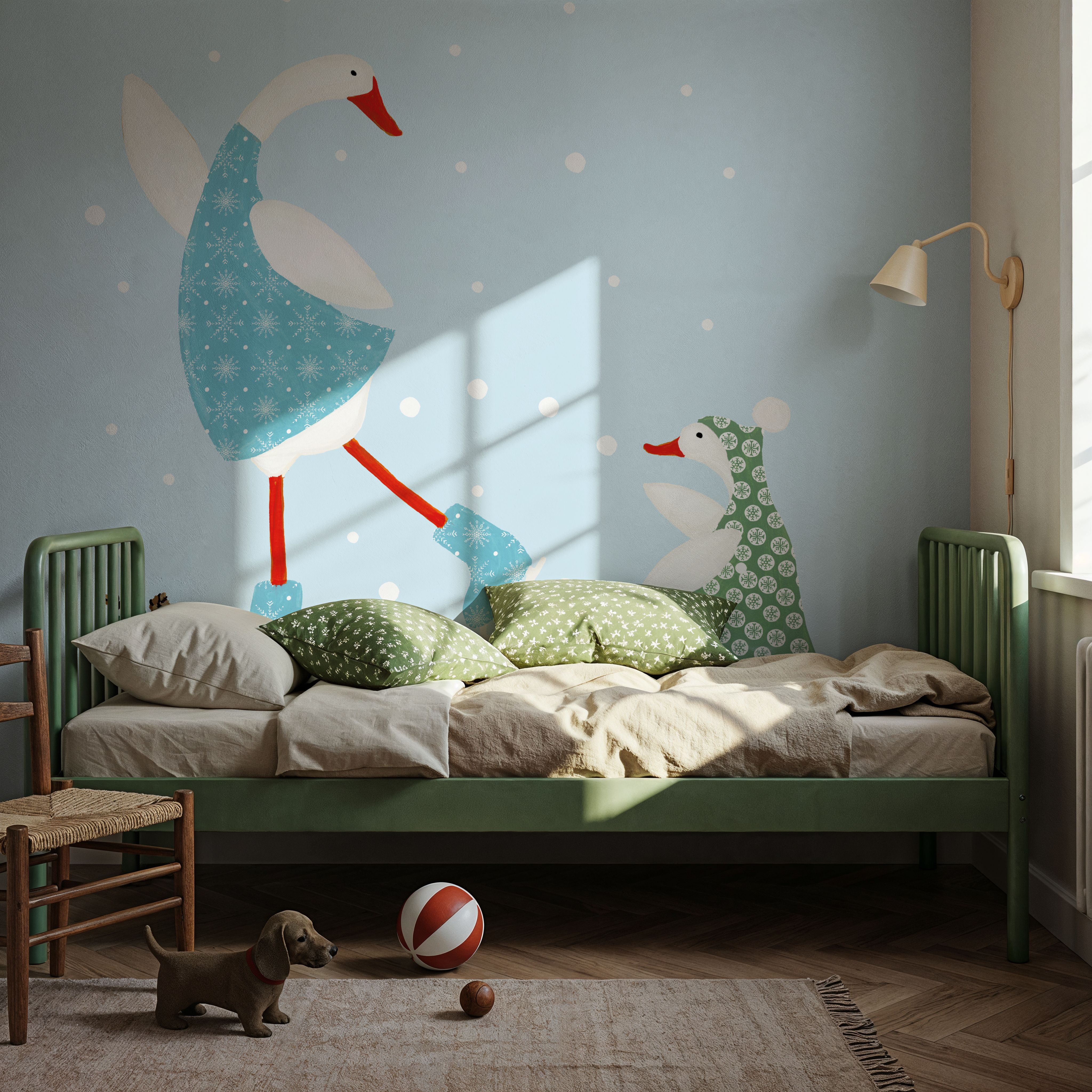 Ducks in the Snow III