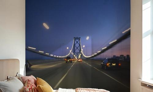 Twilight Bridge Crossing