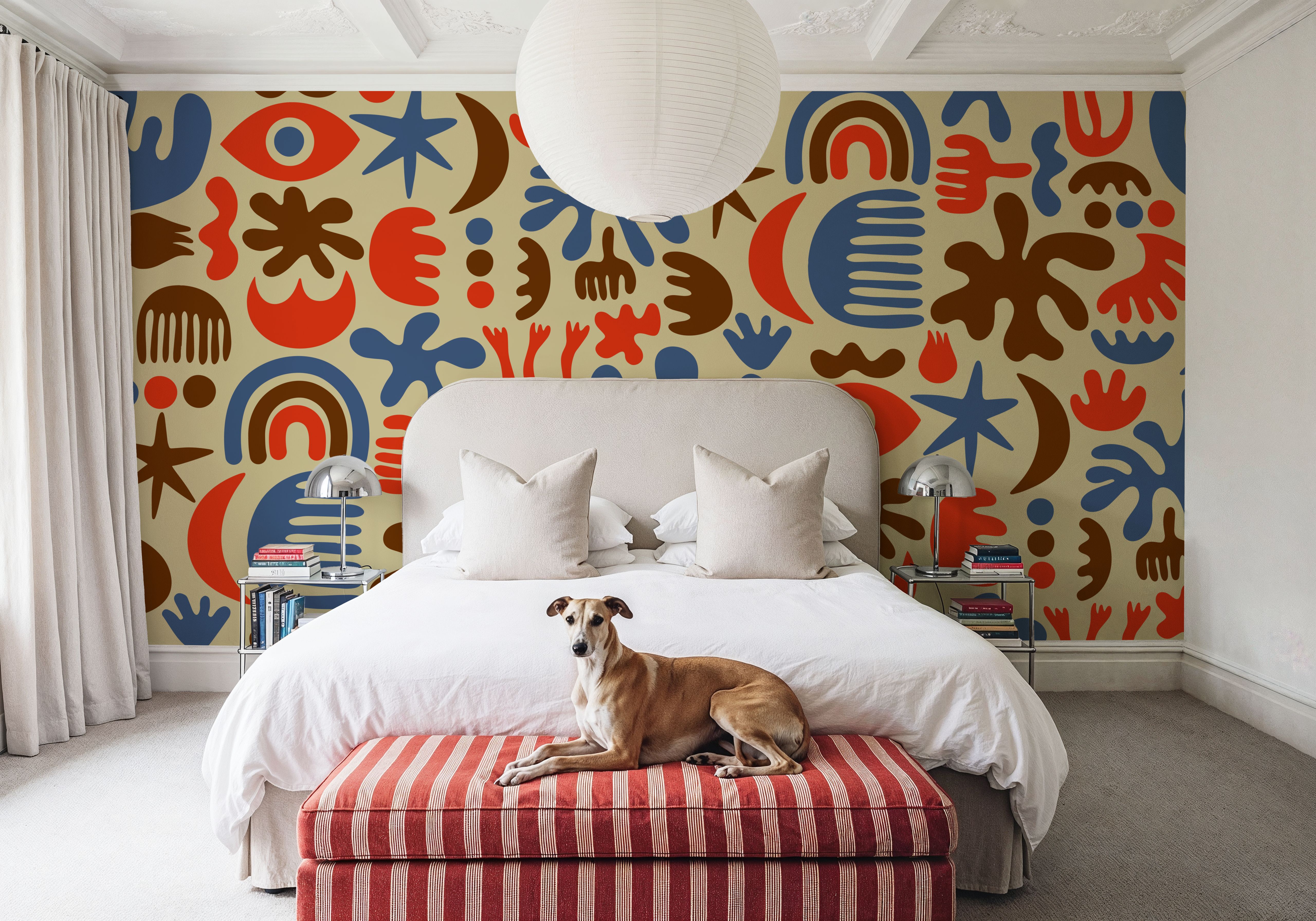 Cute Cutouts Mural, Multi