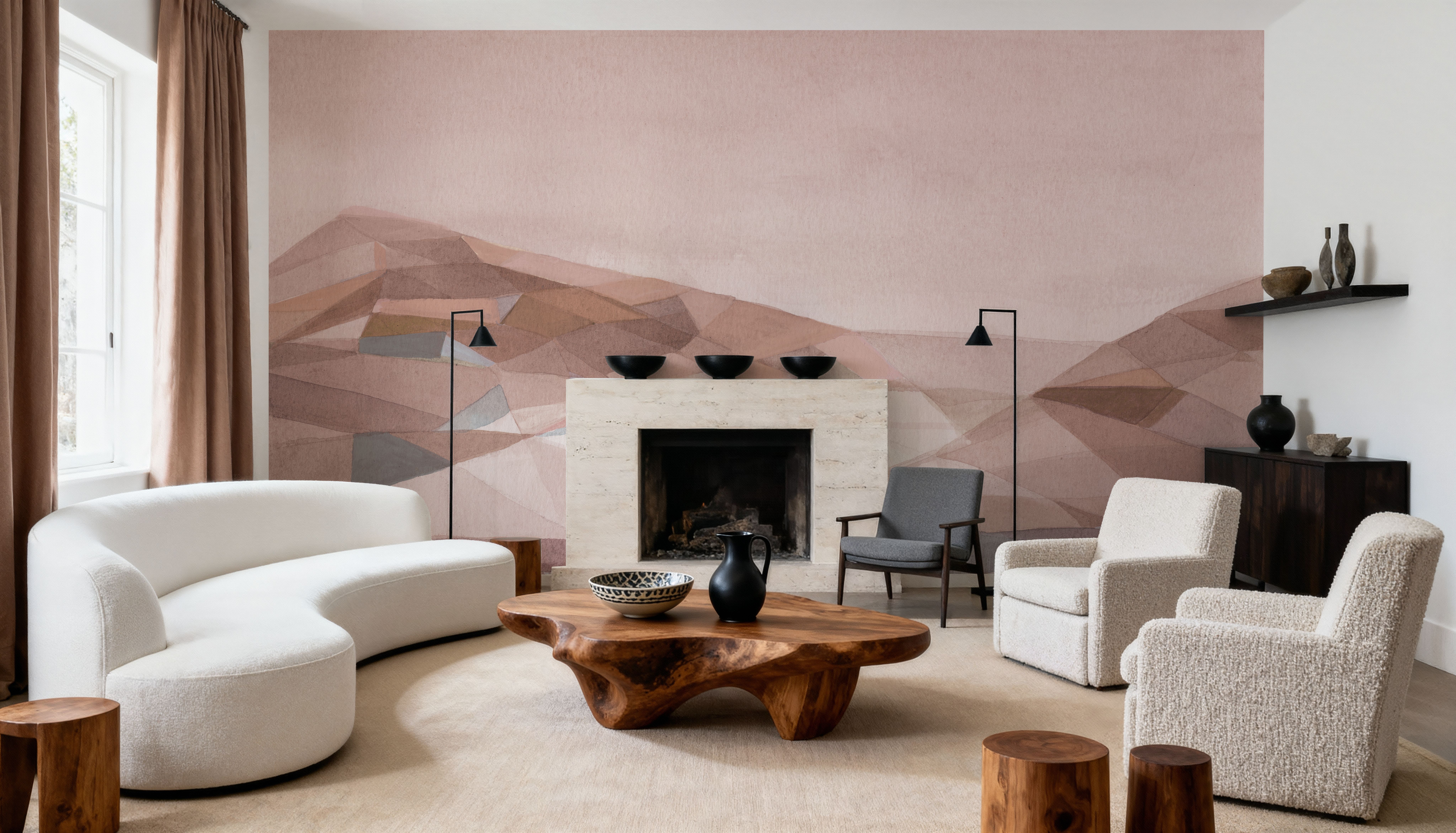 Warm Geometric Mountain