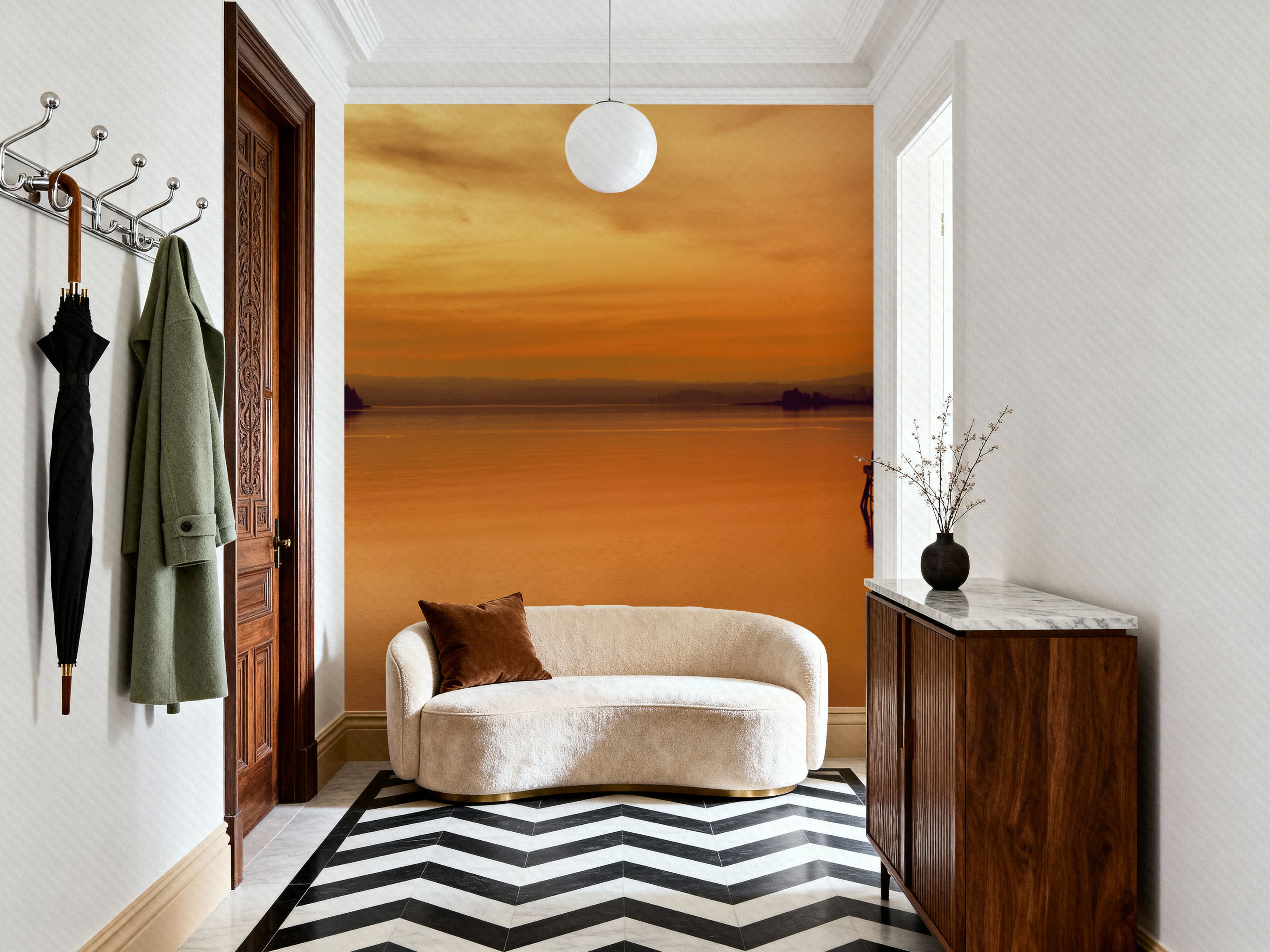 Golden Harbor Sunset