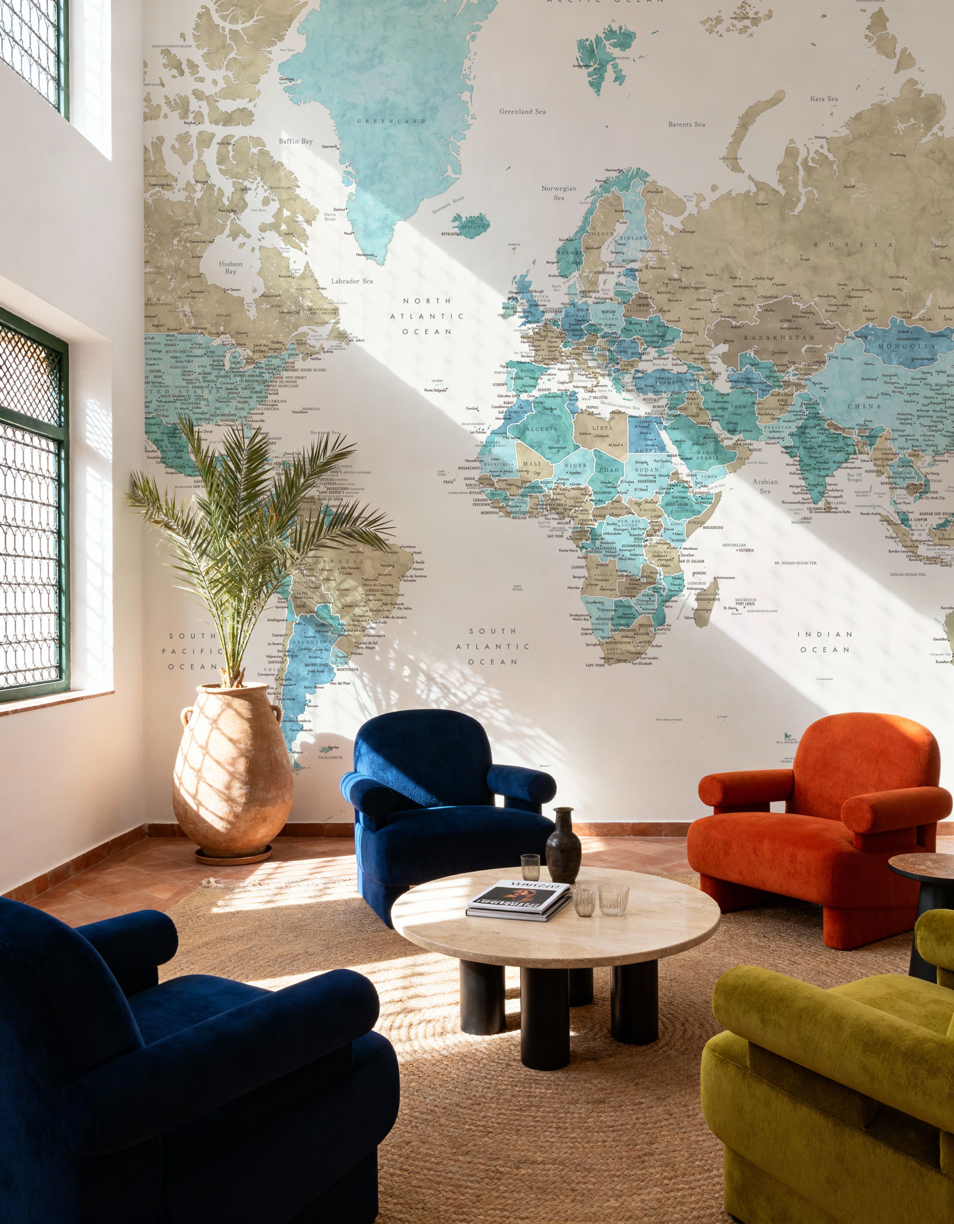 World Map Cities - Phillipa