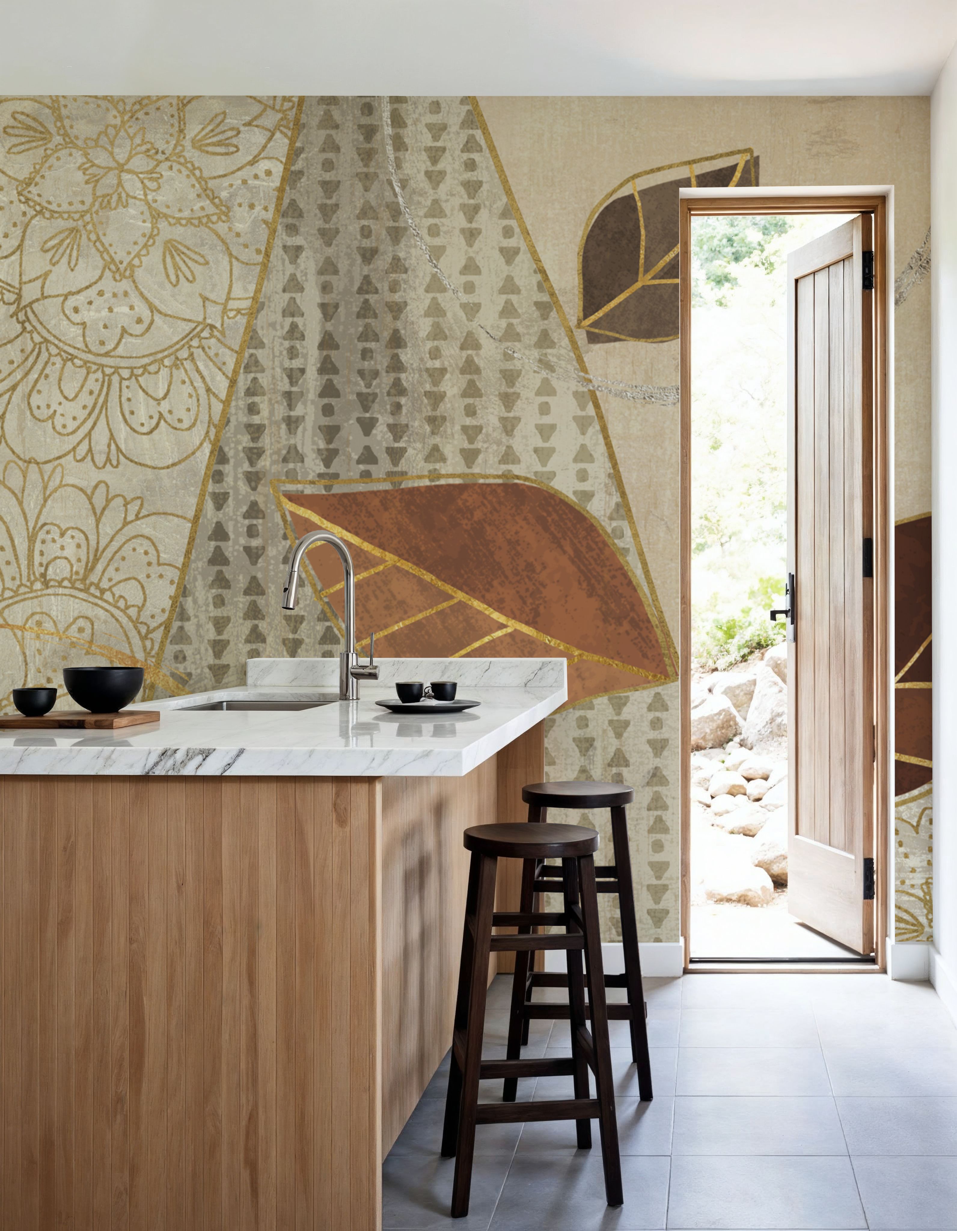 Bohemian Leaves IV Neutral